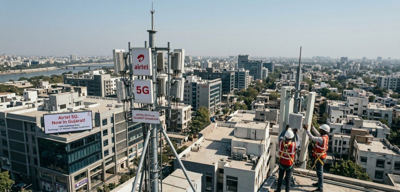 Airtel’s Gujarat Power Move: 2,750 New 5G Sites and an "Unlimited" Breakthrough