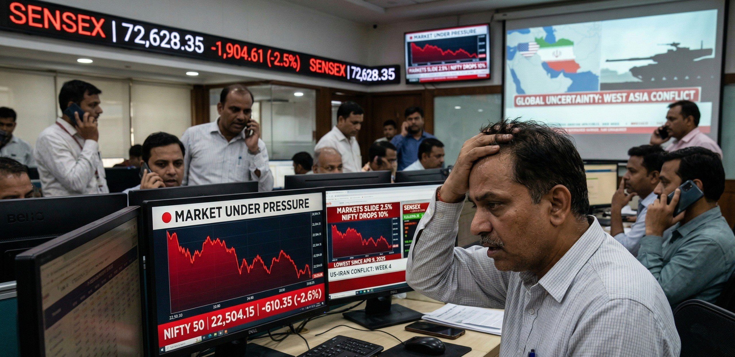 Markets Slide 2.5%: Nifty Drops 10% Since US–Iran Conflict Began — What Lies Ahead?