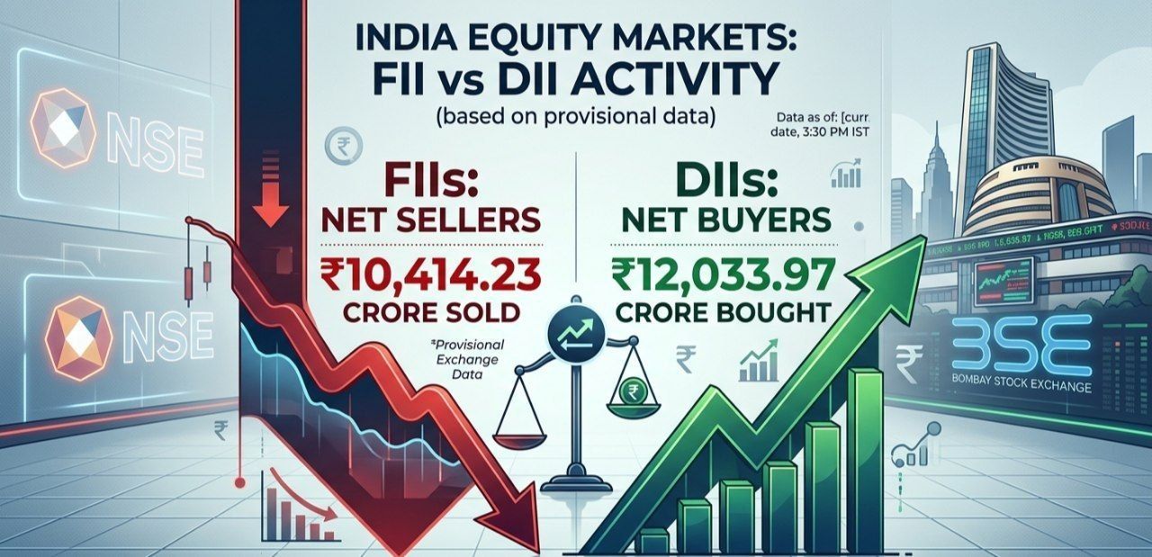 The Great Institutional Tug-of-War: DIIs Pump ₹12,034 Cr to Counter Massive FII Exit