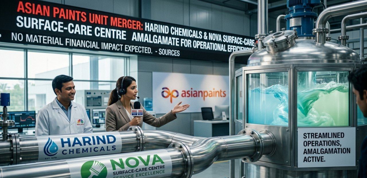 Strategic Synergy: Asian Paints Subsidiary Harind Chemicals to Merge with Nova Surface-Care