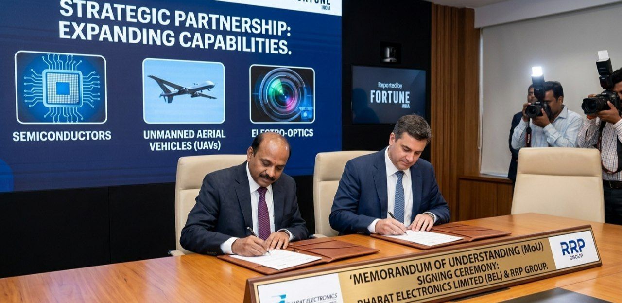 BEL and RRP Group Ink Strategic MoU to Revolutionize India’s Defense Tech
