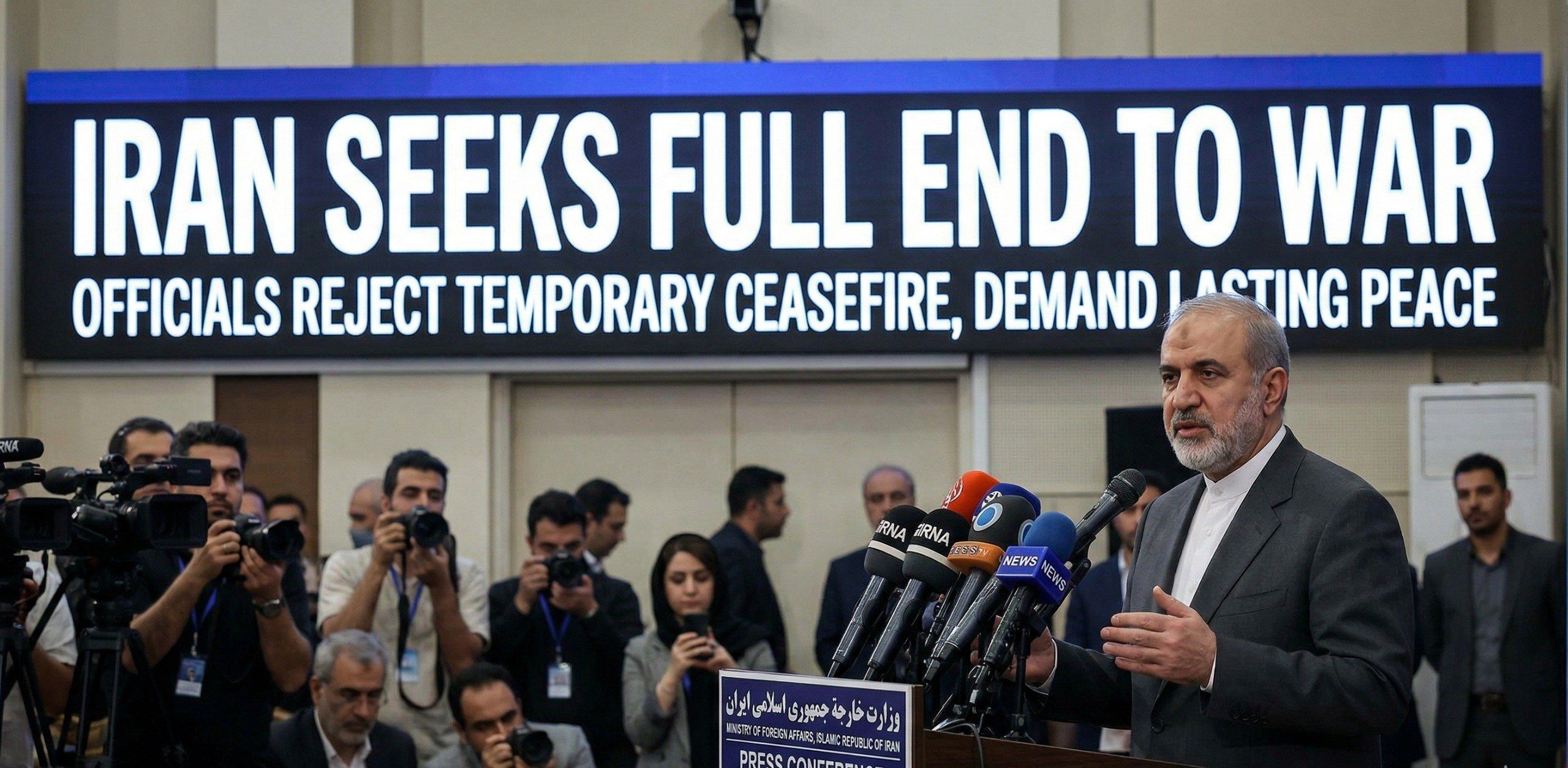 Beyond a Ceasefire: Iran Demands "Full Termination" of Conflict