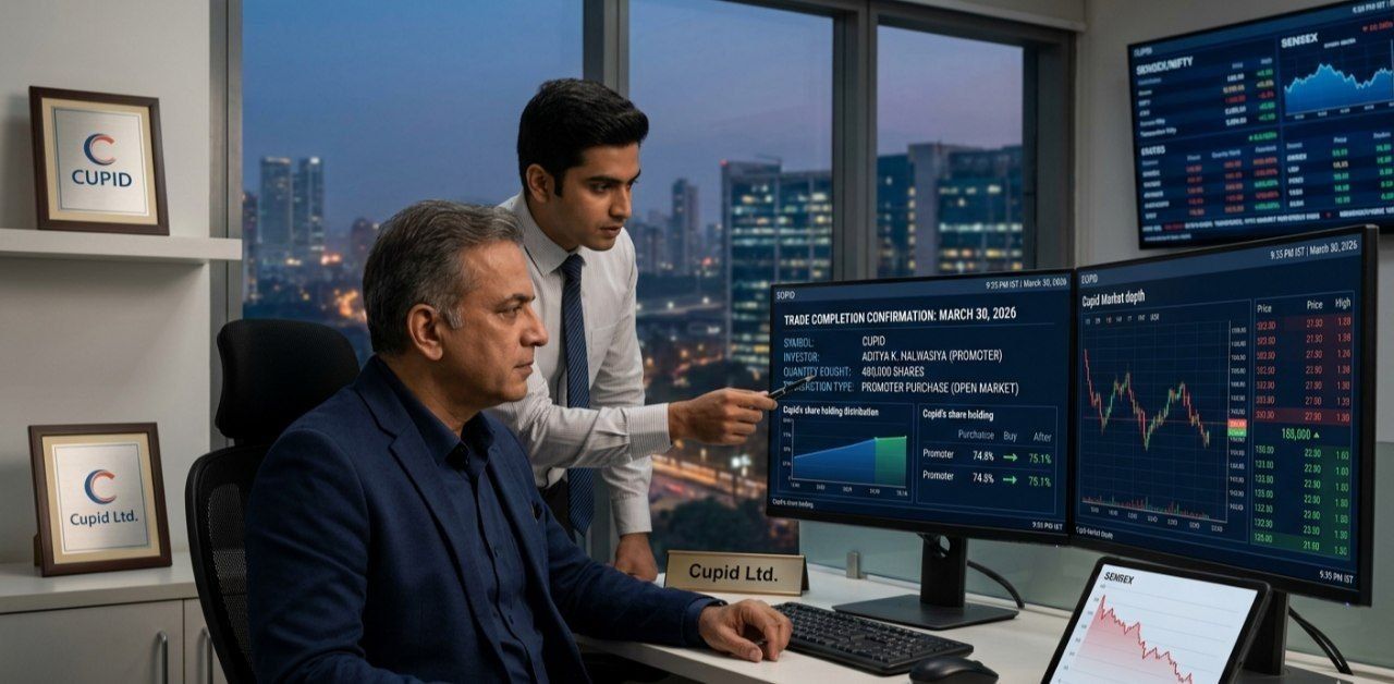 Promoter Confidence: Aditya Kumar Halwasiya Picks Up 4.8 Lakh Shares of Cupid