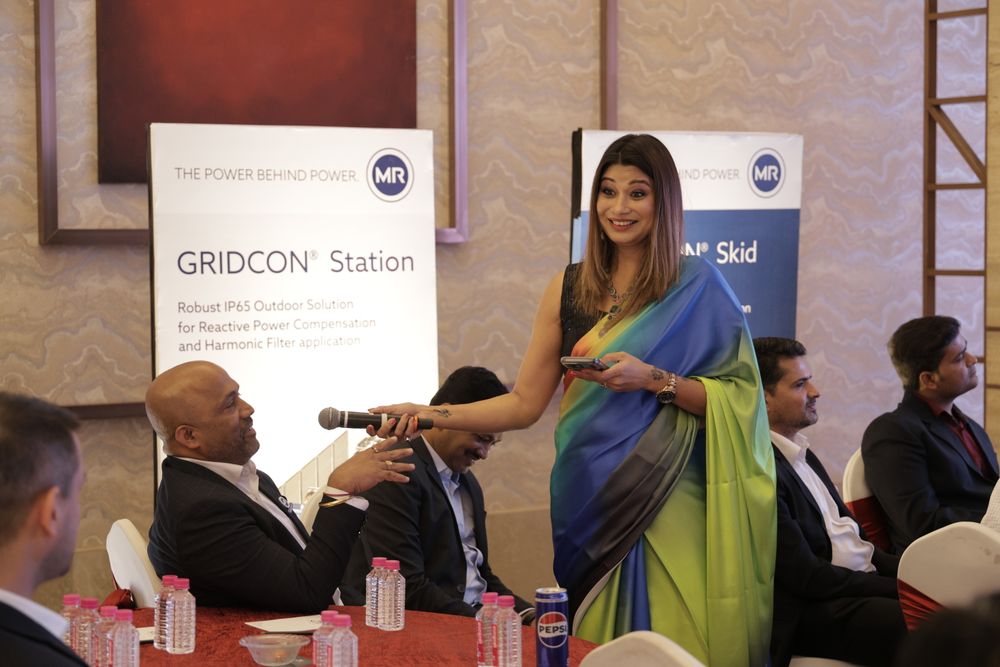 Monica Singh hosting the MR GRIDCON Station launch