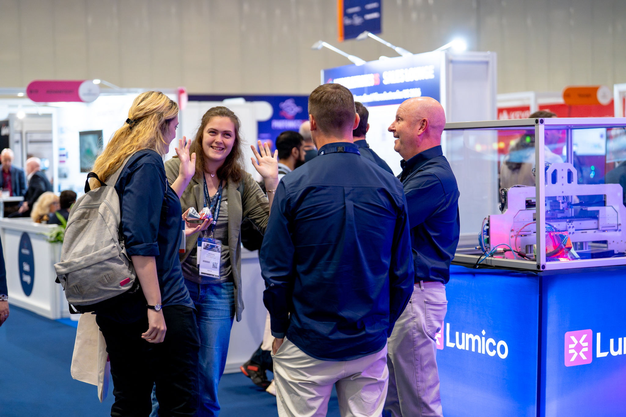 Talking to exhibitors at Microelectronics UK