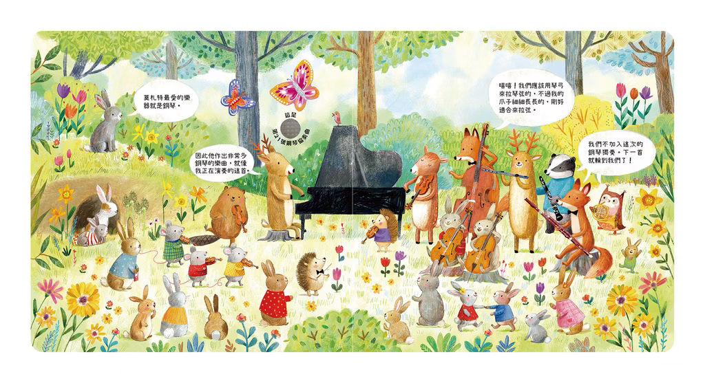 森林裡的動物音樂會系列