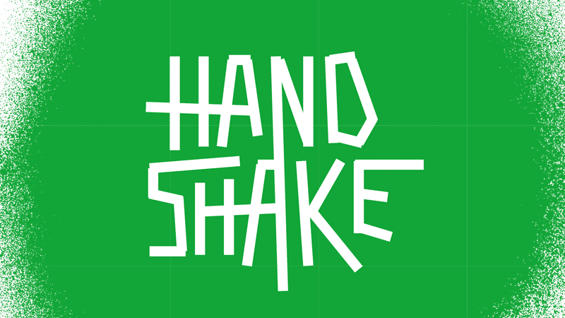 Frontmania — handshake-lettering