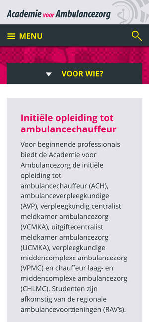 Mobiele weergave