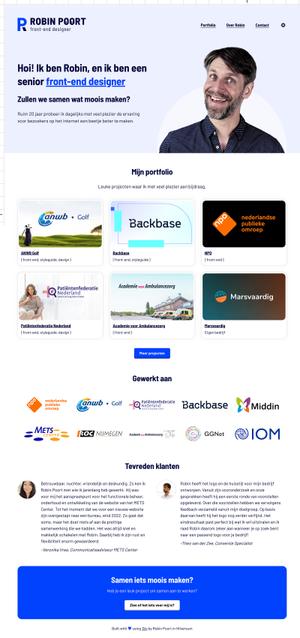 Hoe mijn website er uit ziet op moderne browsers