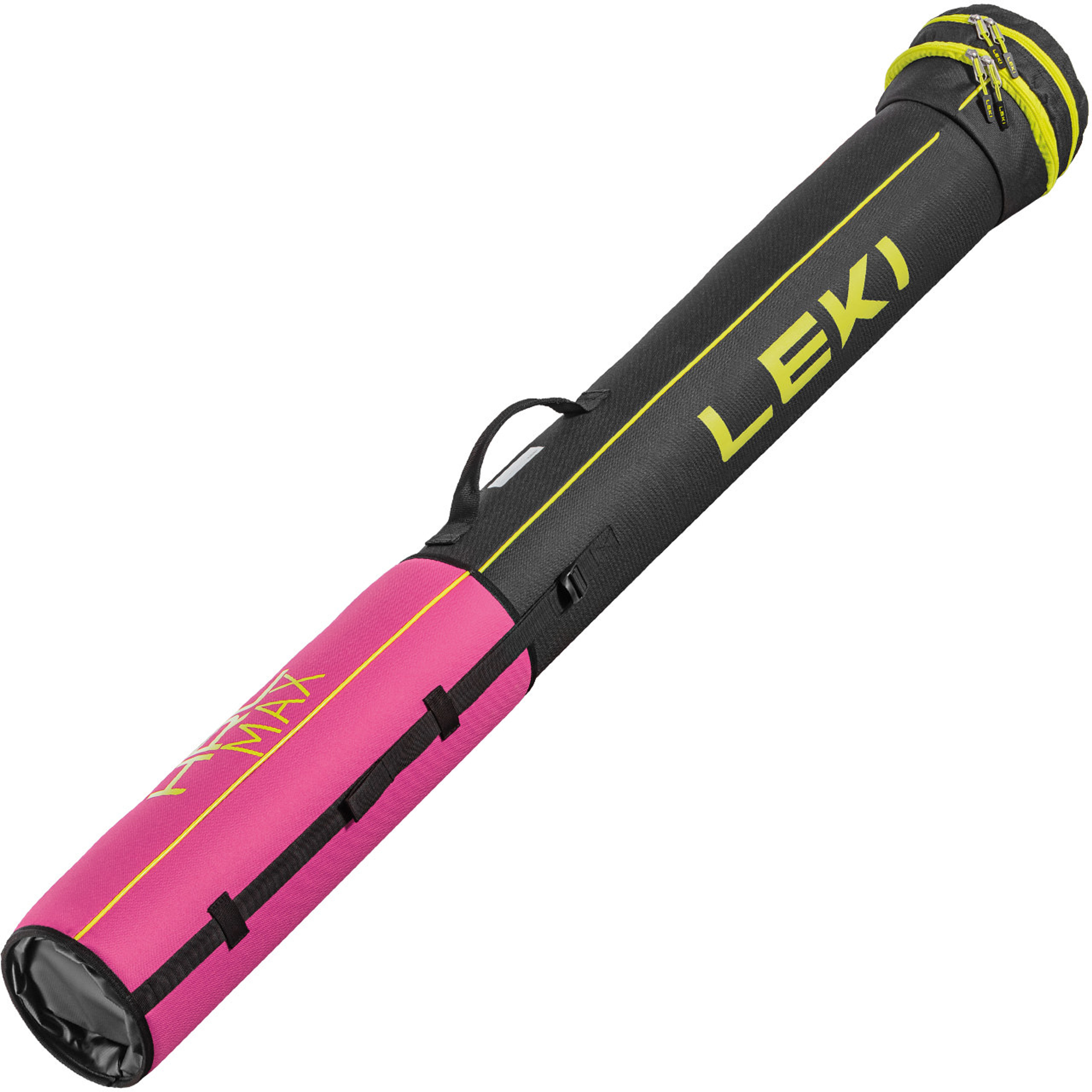 Сумка Leki Cross Country Tube Bag big neonpink neonyellow, чёрный