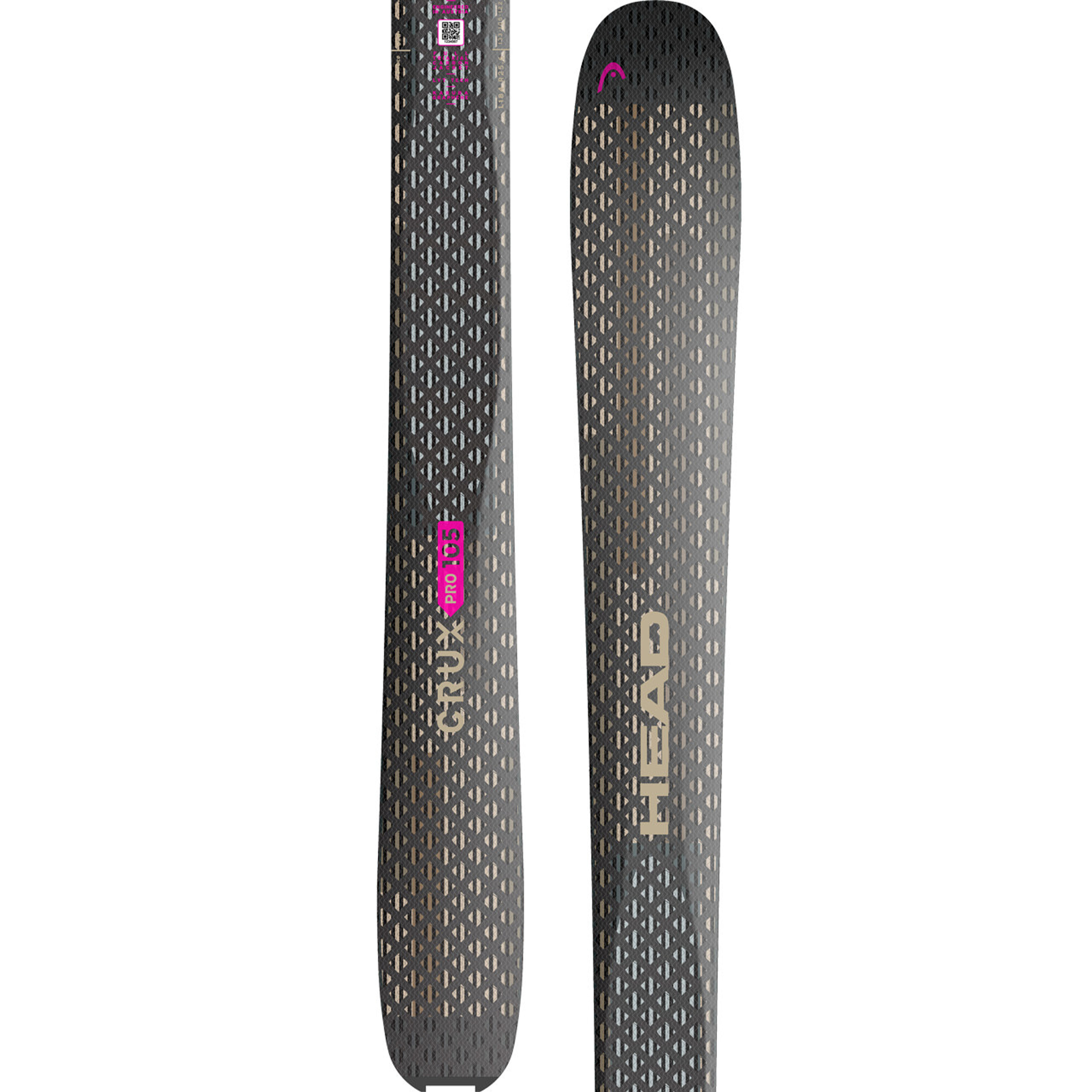 Горные лыжи Head Crux 105 Pro, чёрный, розовый