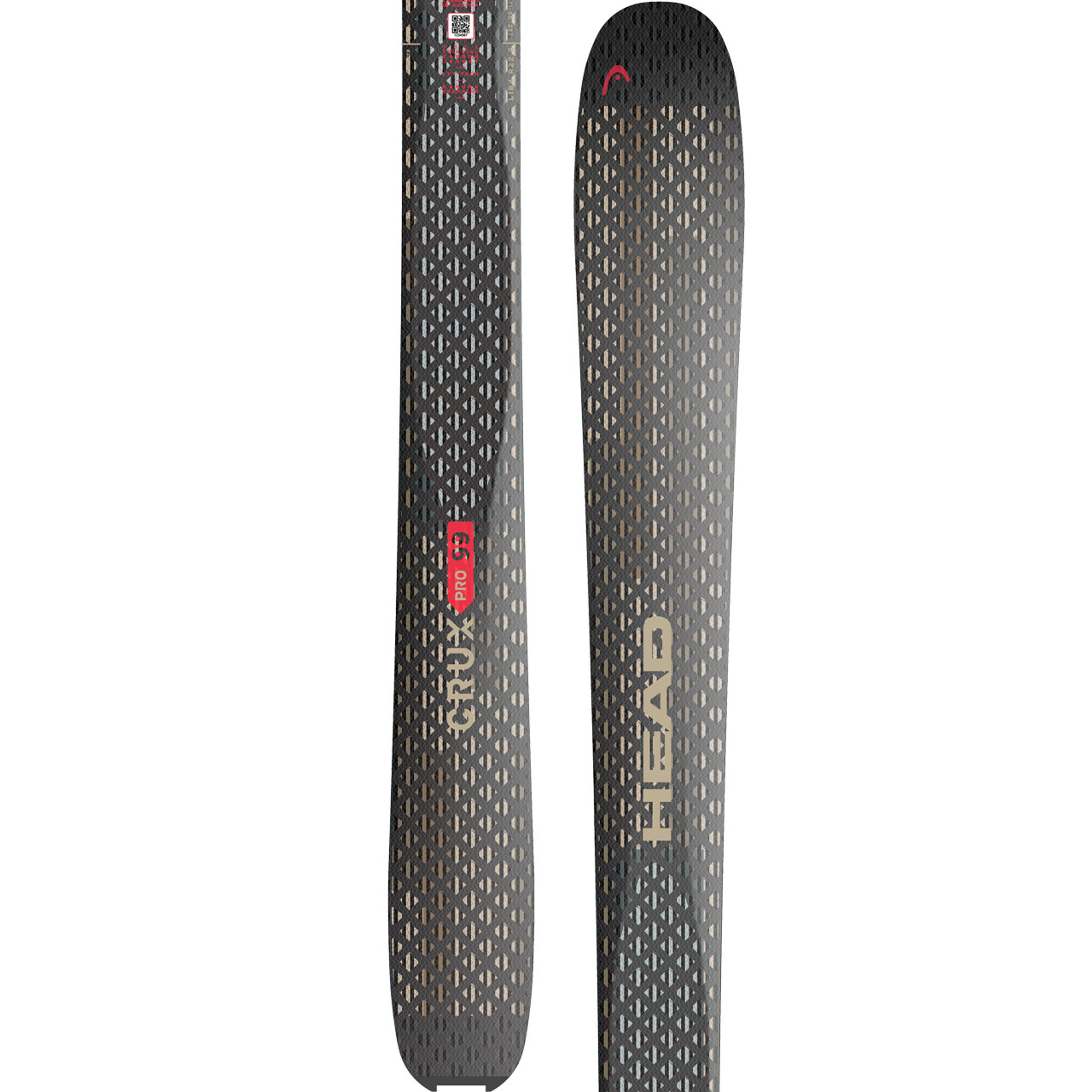 Горные лыжи Head Crux 99 Pro, чёрный, красный