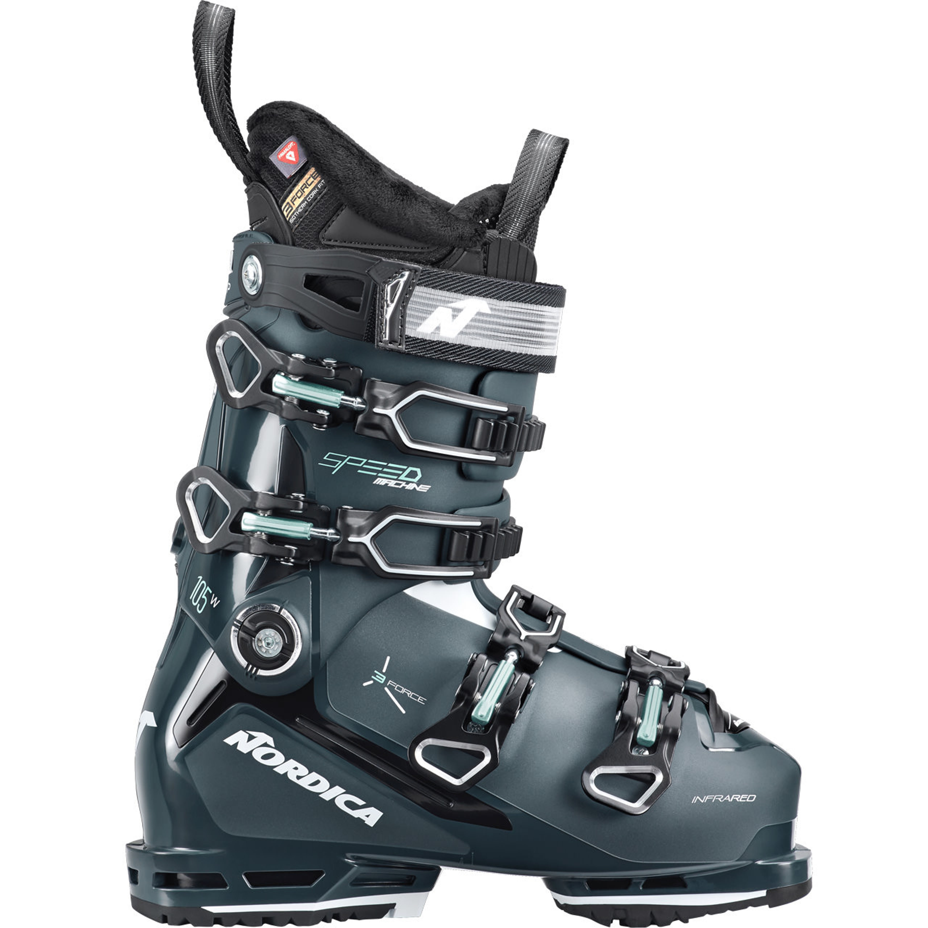 Горнолыжные ботинки Nordica Speedmachine 3 105 W GW aqua, зелёный, чёрный
