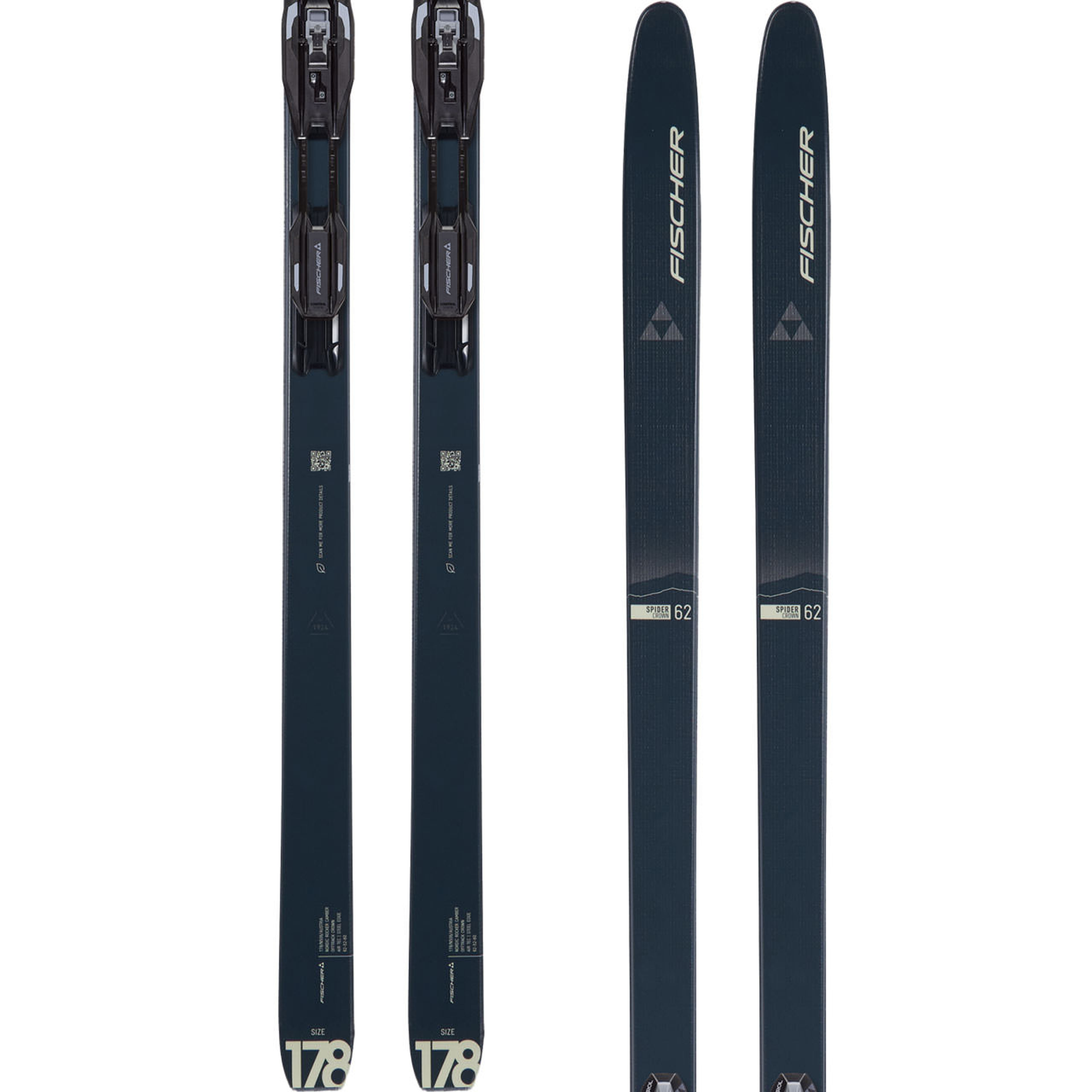 Горные лыжи Fischer SPIDER 62 CROWN XTRALITE Mounted SET