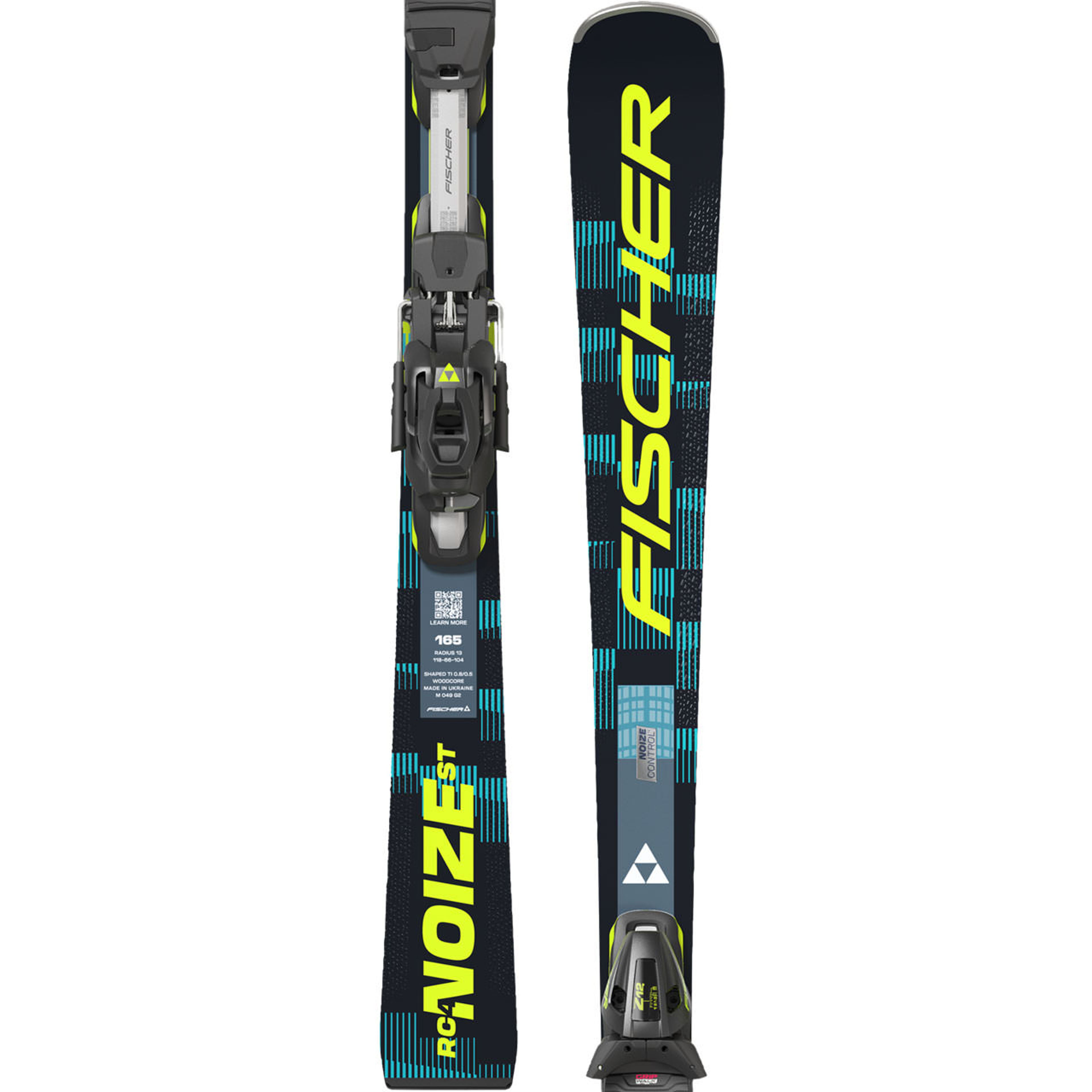 Горные лыжи Fischer RC4 NOIZE ST Superflex, чёрный