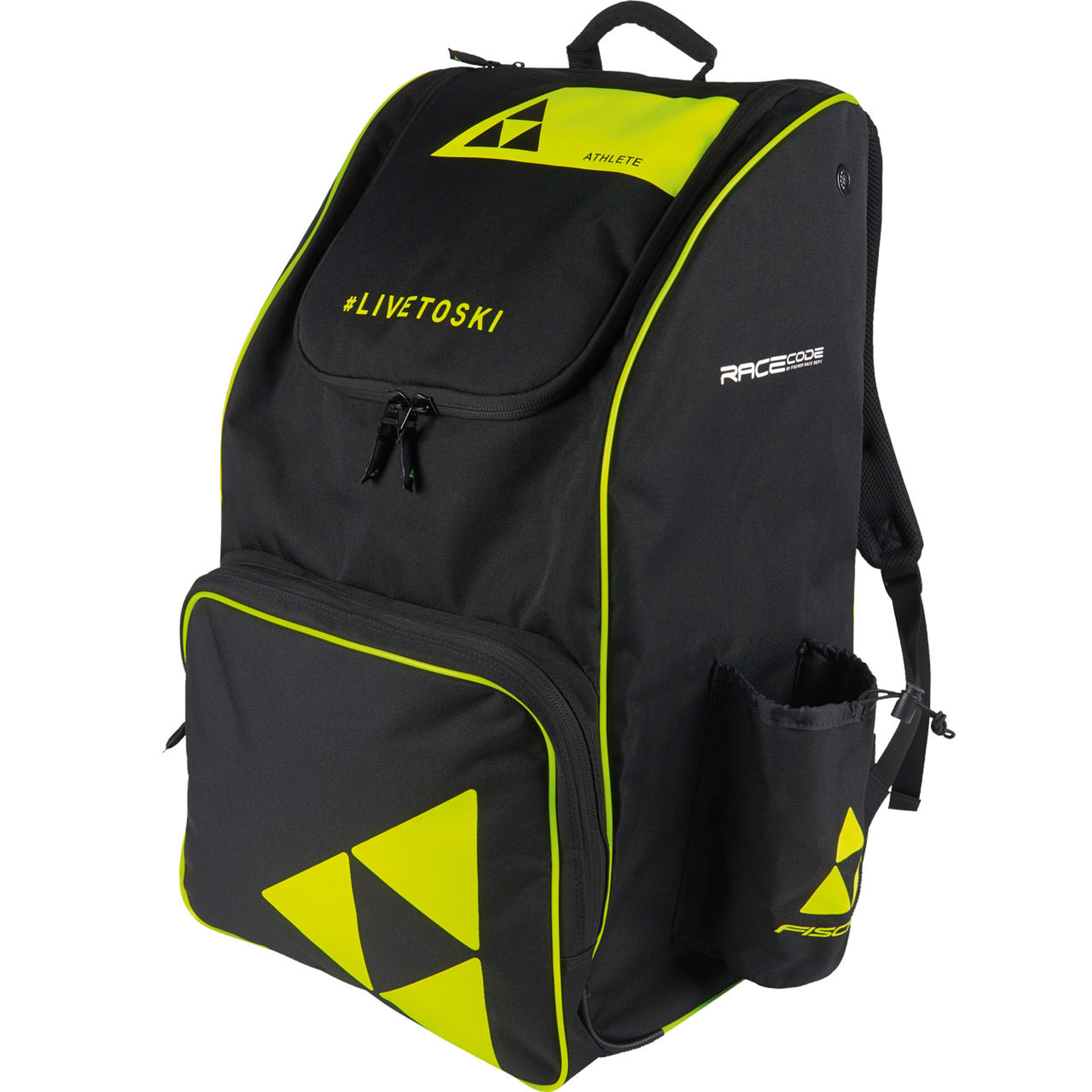 Сумка Fischer Backpack Race 70L neon, чёрный, жёлтый
