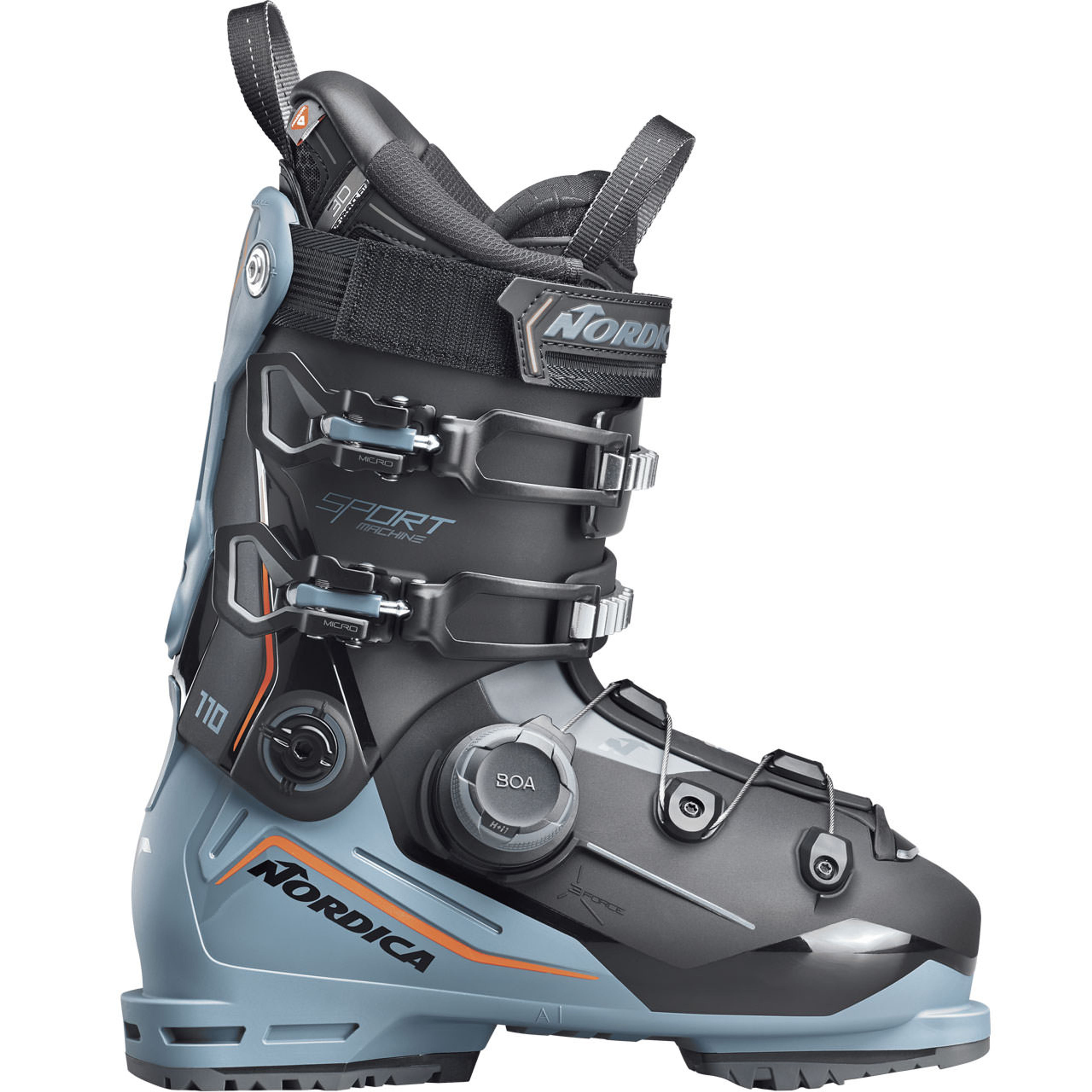 Горнолыжные ботинки Nordica Sportmachine 3 110 BOA GW avio, чёрный, красный