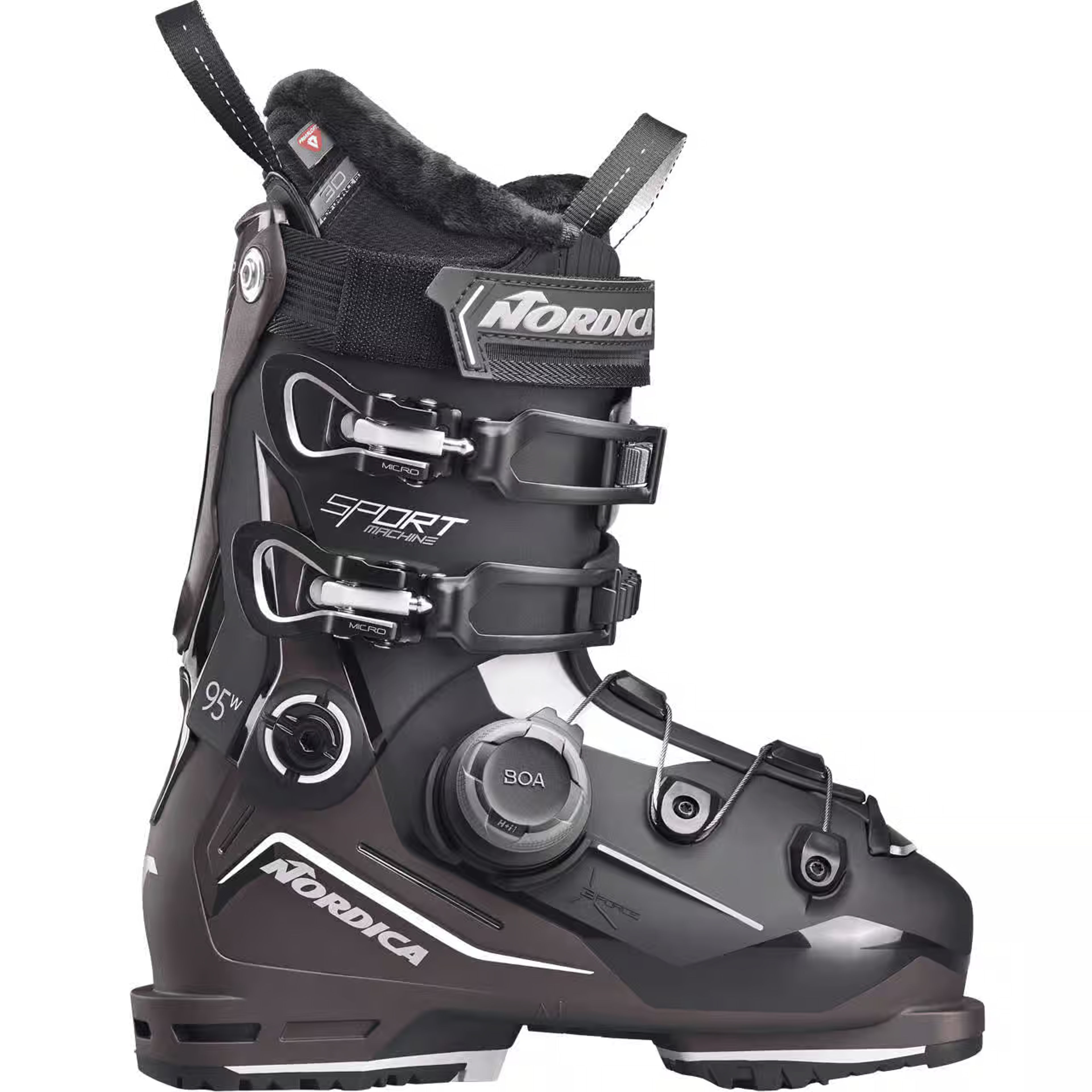 Горнолыжные ботинки Nordica Sportmachine 3 95 W BOA GW irid, чёрный, фиолетовый