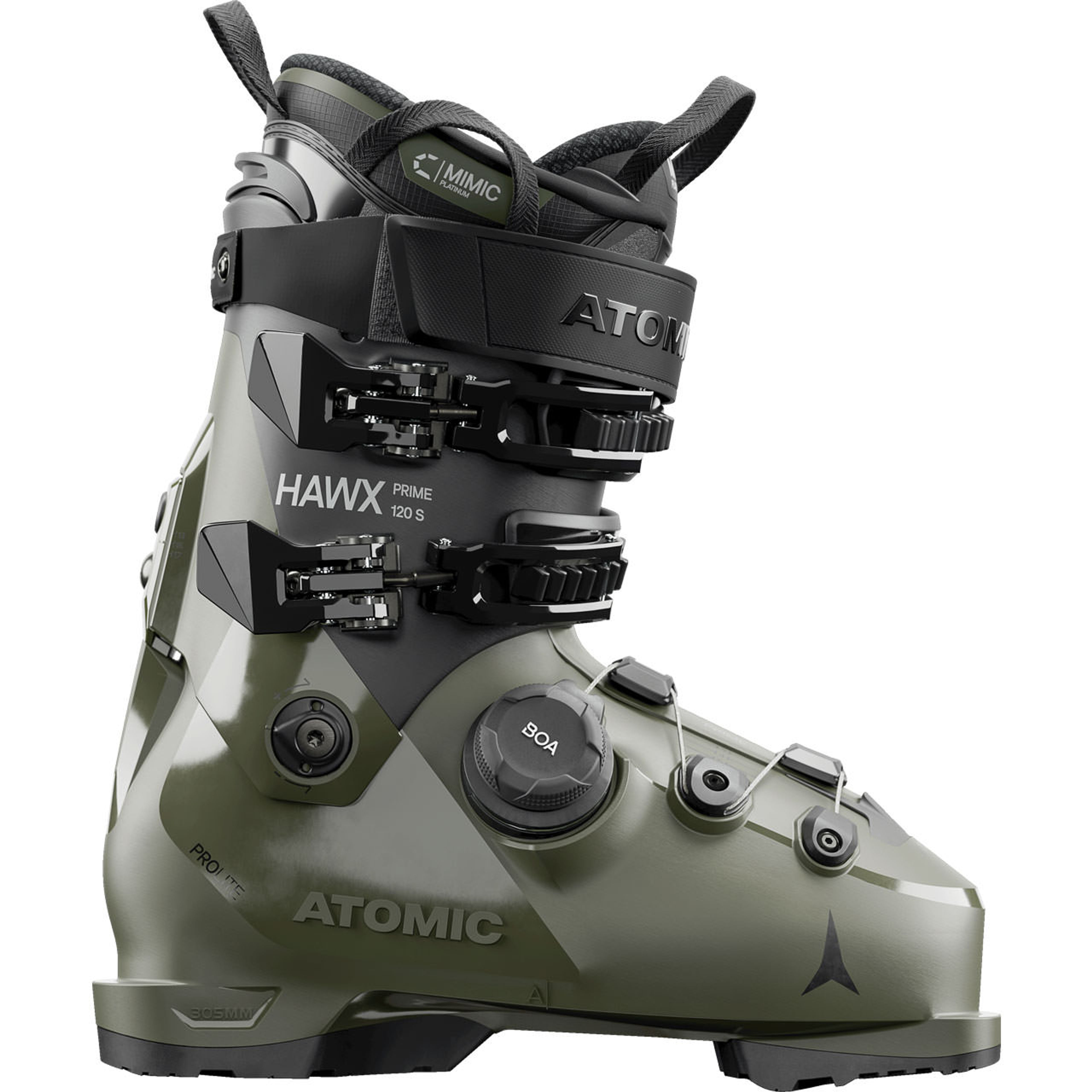 Горнолыжные ботинки Atomic Hawx Prime 120 S BOA GW, чёрный, оливковый
