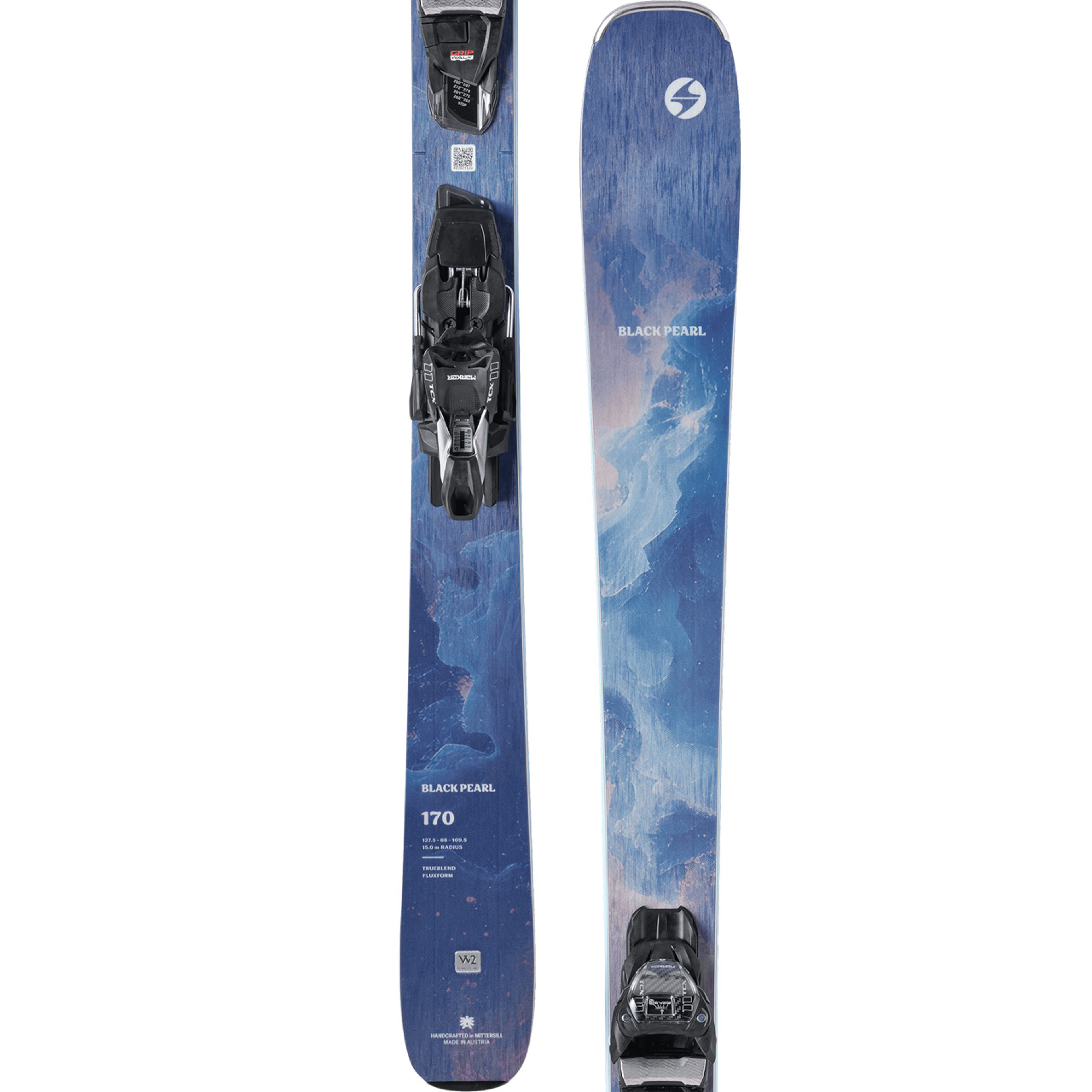 Горные лыжи Blizzard Pearl 88 FDT FREE, чёрный