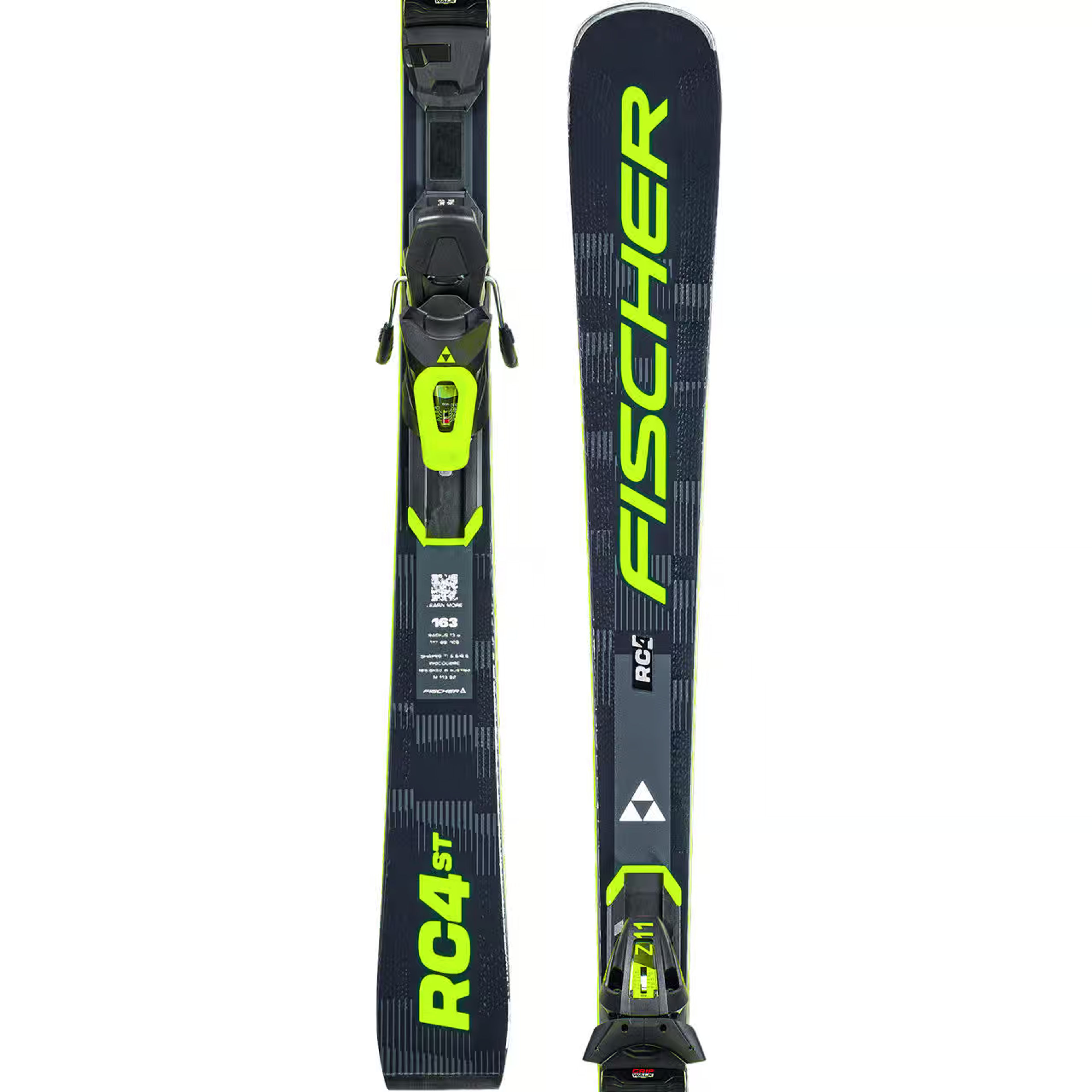 Горные лыжи Fischer RC4 ST LYT PR, чёрный, жёлтый