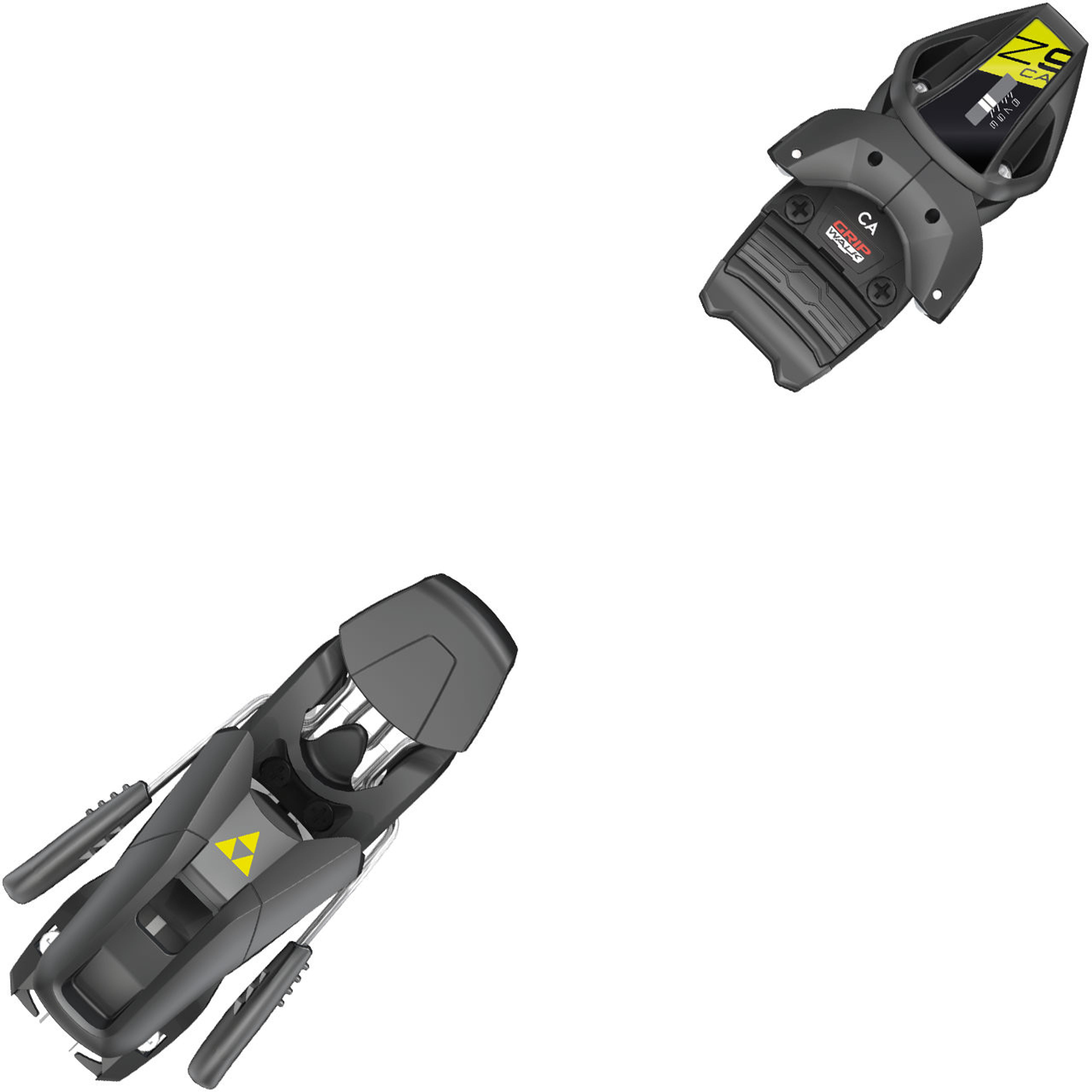 Крепления Fischer RC4 Z 9 GW AC solid, чёрный, жёлтый