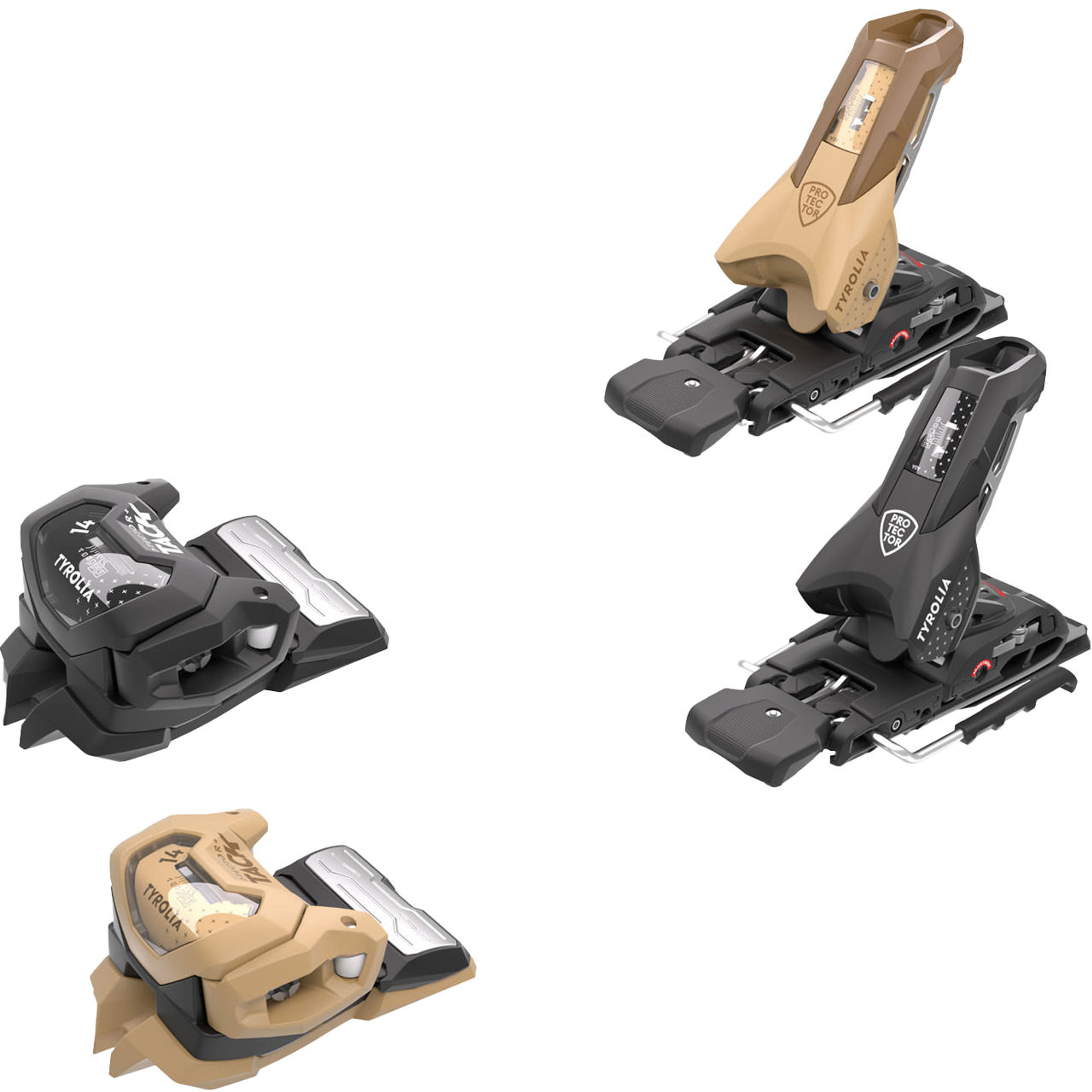 Защита Tyrolia Protector+ Attack 14 GW Edition, песочный, чёрный