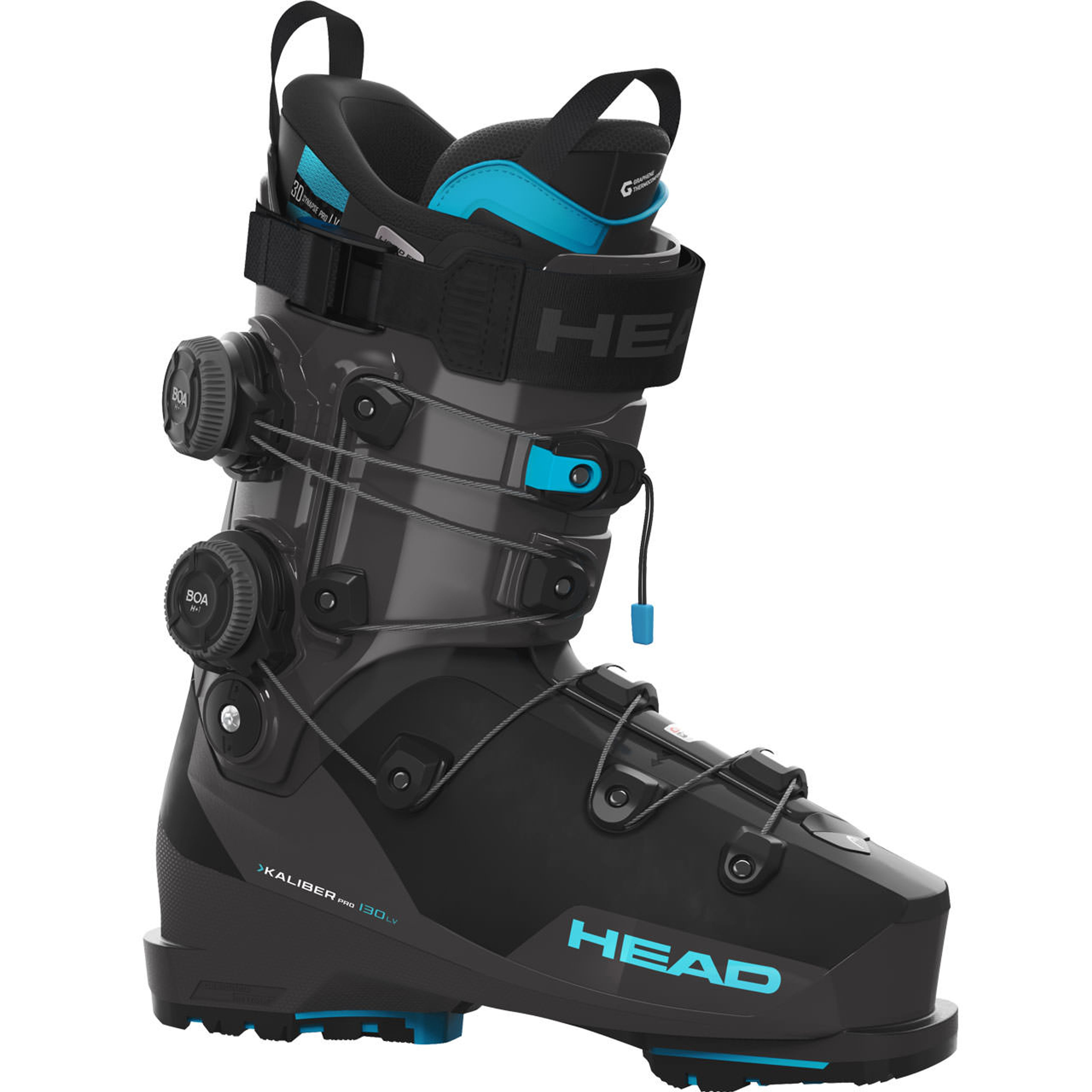 Горнолыжные ботинки Head Kaliber Pro 130 LV GW BOA2 speed, антрацит, синий