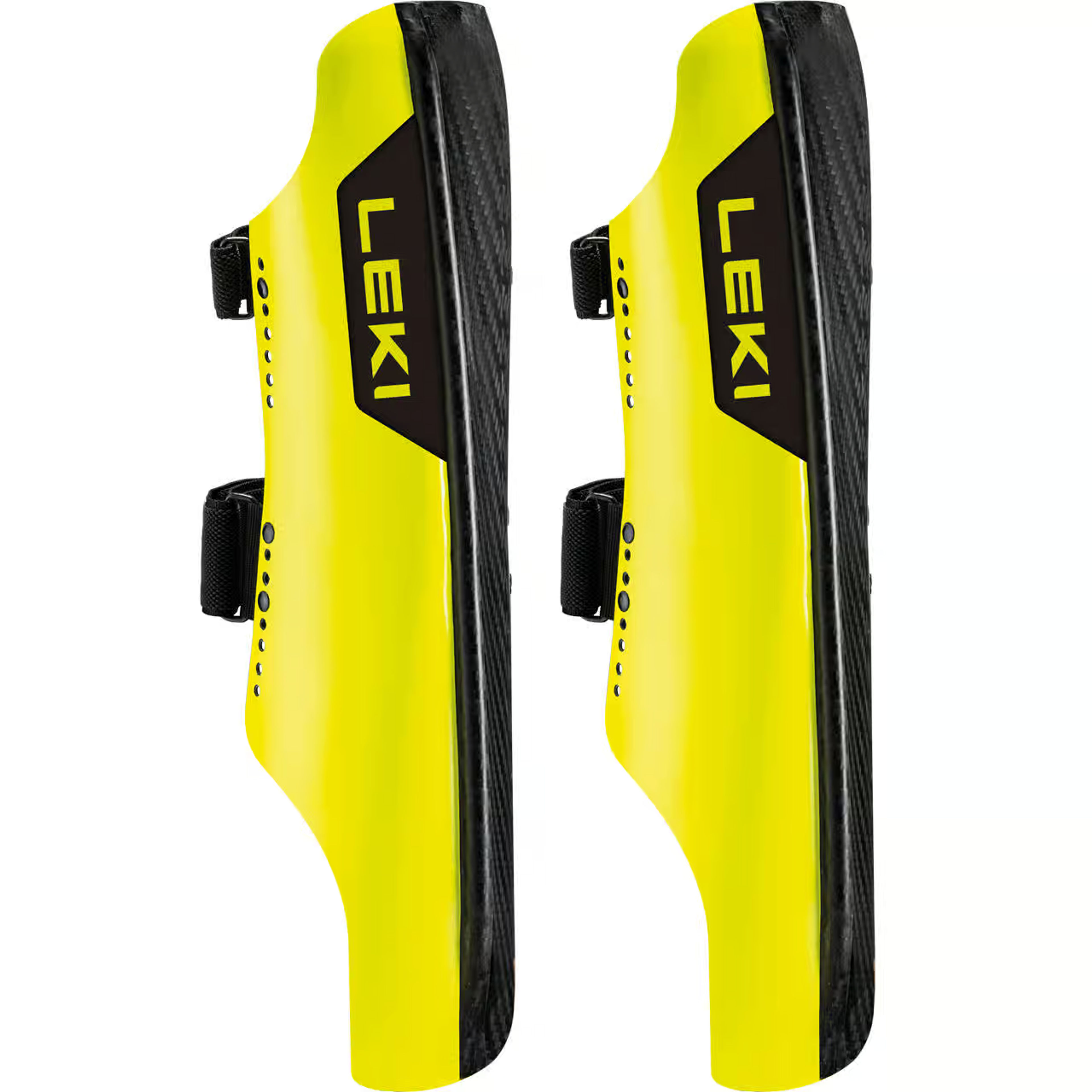 Защита Leki Schienbeinschutz Carbon Railroad Race Short neonyellow carbon