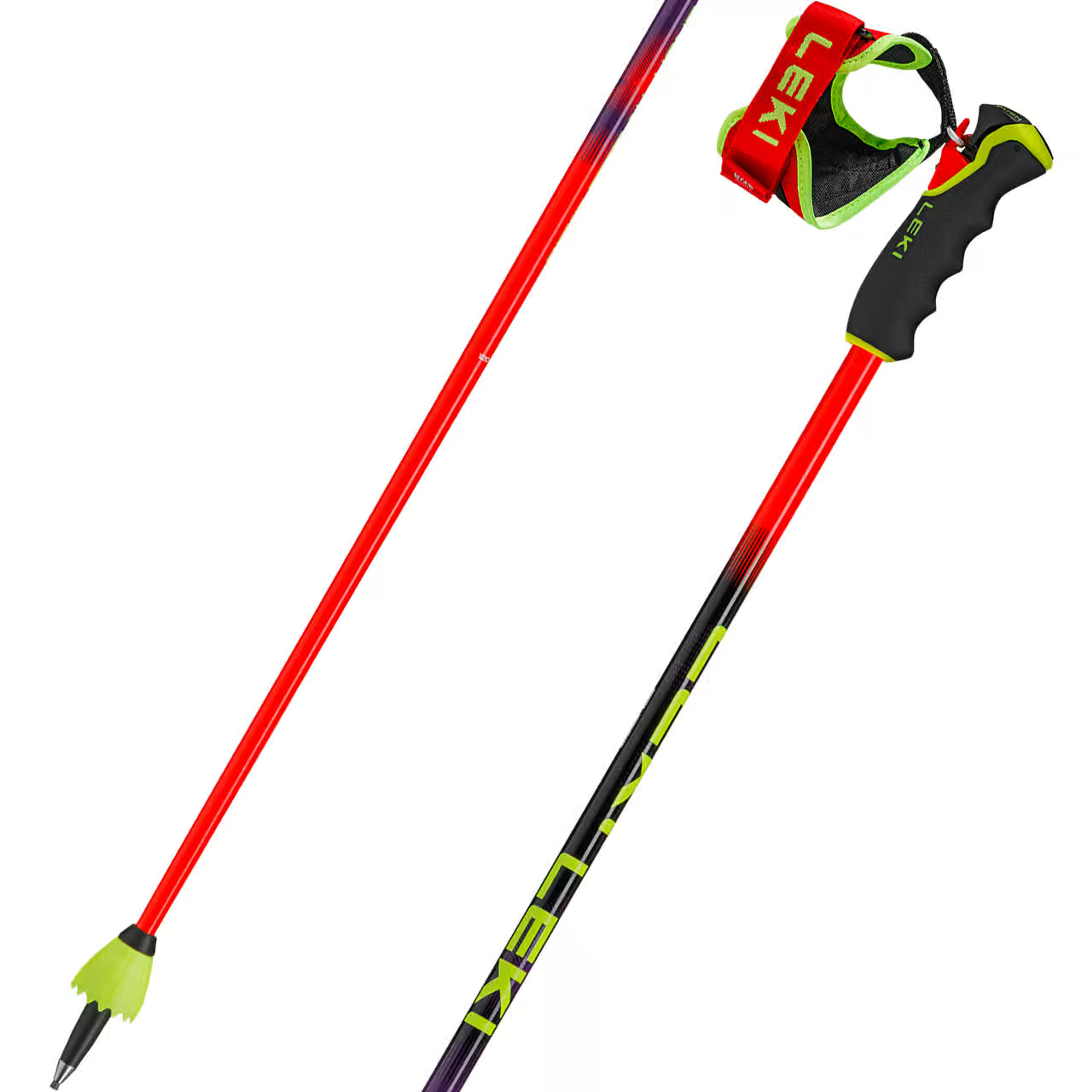 Лыжные палки Leki Venom GS TR bright violet neonyellow, красный