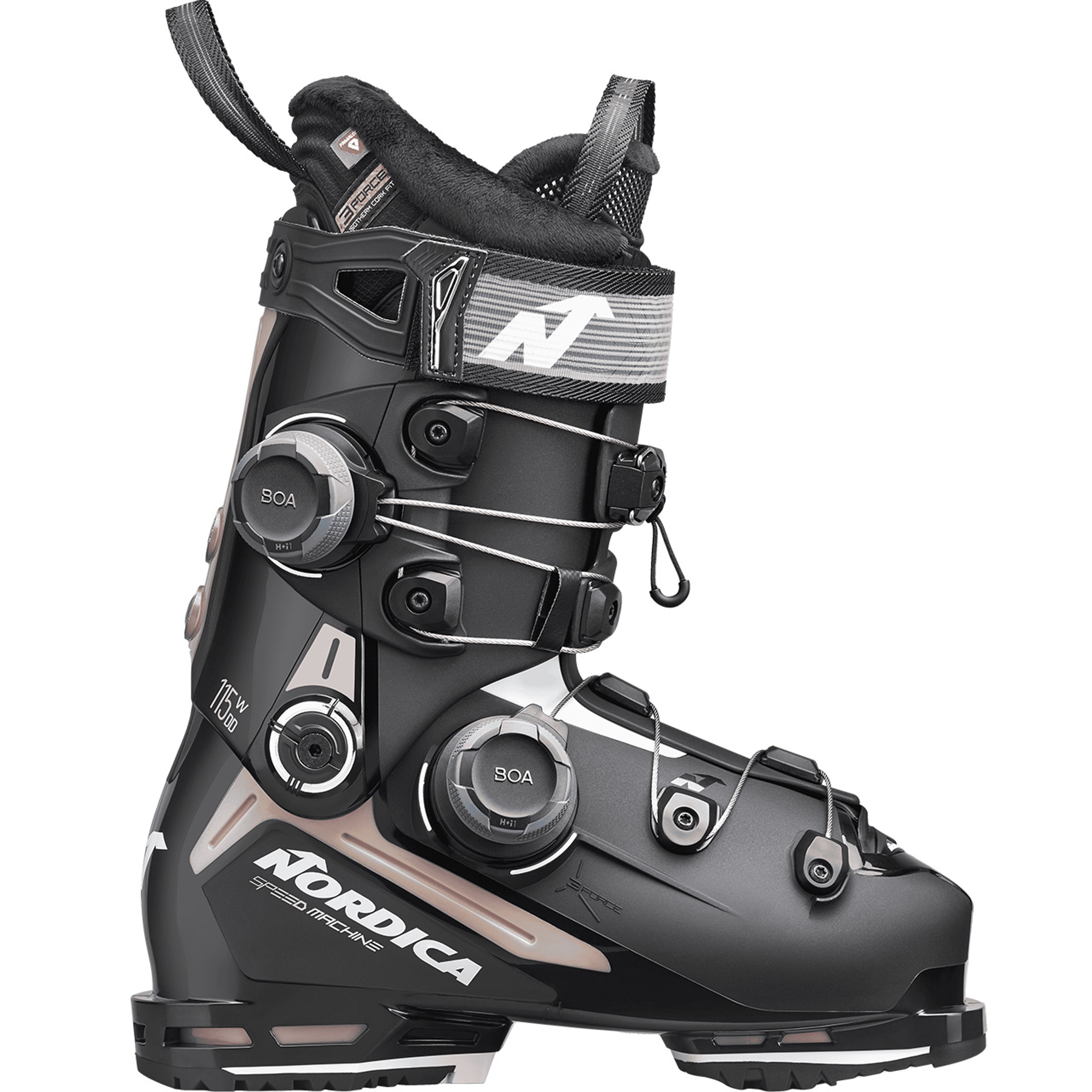 Горнолыжные ботинки Nordica Speedmachine 3 Boa DD 115 W GW rose, чёрный, белый