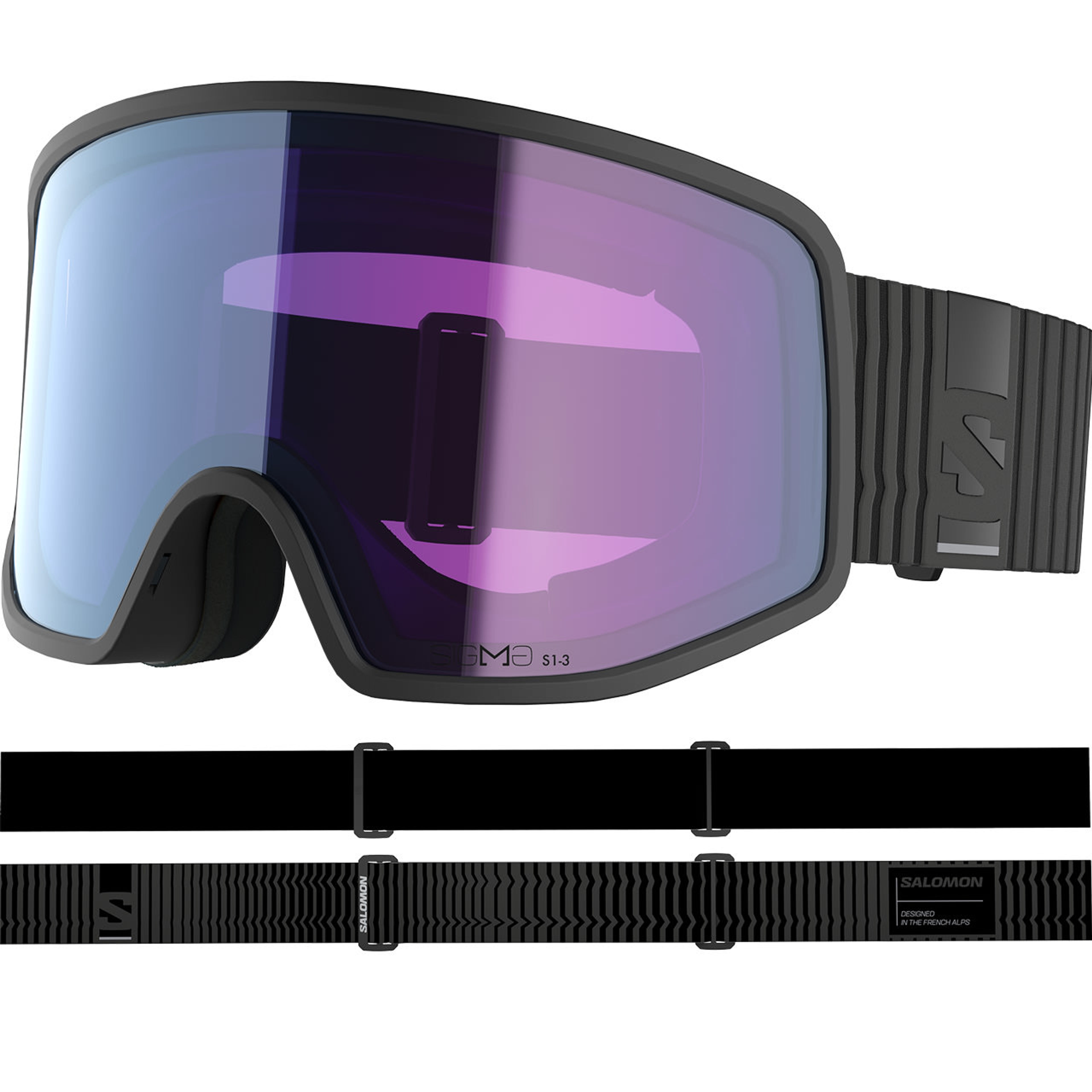 Маска Salomon Sentry Pro Sigma Photo sky, чёрный, синий