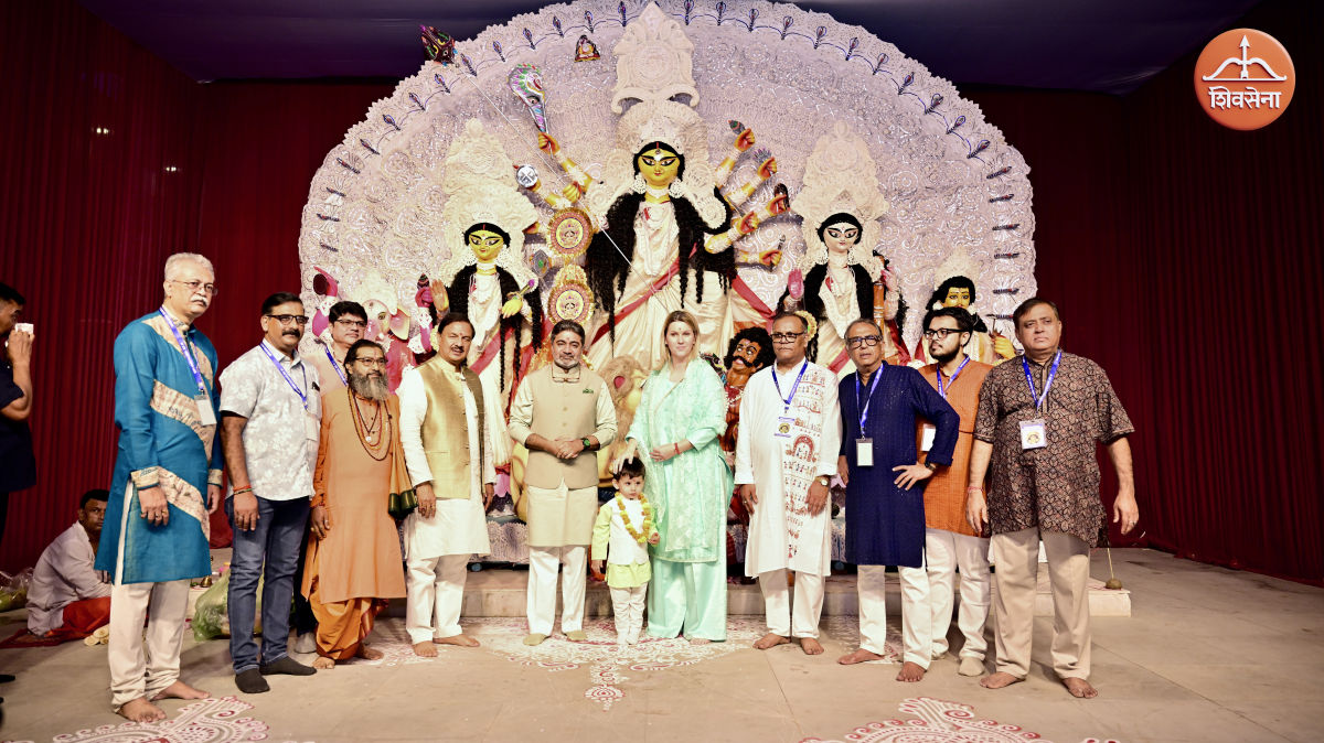 Dr Abhishek Verma & family at Kali Bari Noida Durga Puja 2026