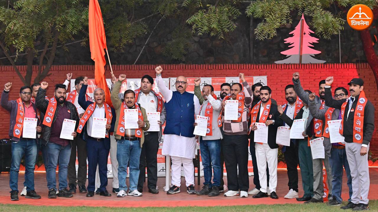 21 DTC Karmchari Ekta Union members joined ShivSena in presence of Dr Abhishek Verma ~ Dec 19 2025