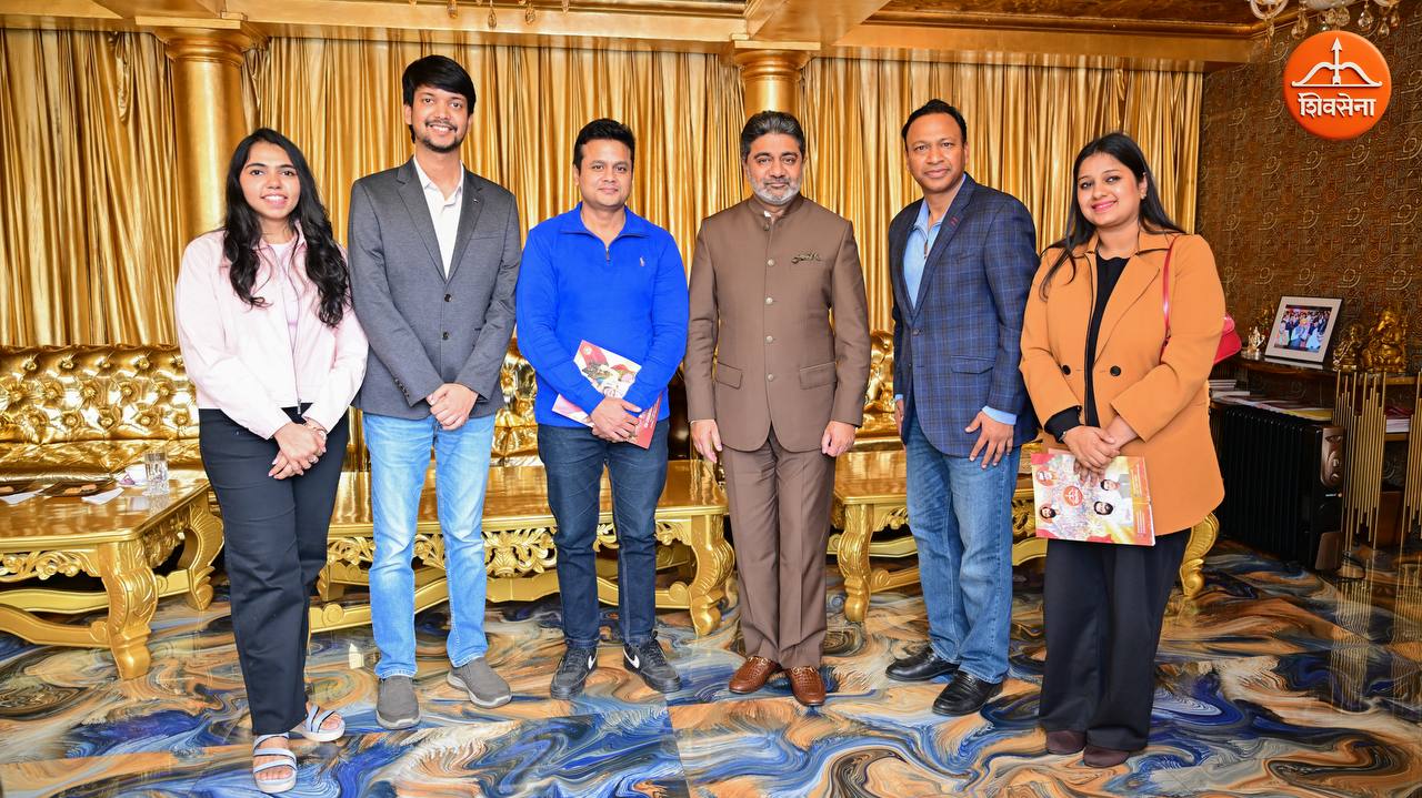 A JITO (Jain International Trade Organisation) delegation met Dr. Abhishek Verma today.