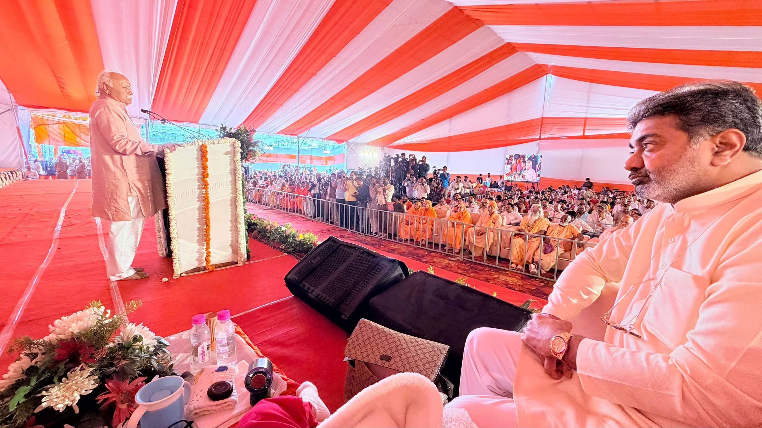 Dr. Abhishek Verma hosted the inauguration ceremony of Jeevan Deep Ashram of Mahamandleshwar Swami Yatindranand Giri Ji Maharaj in Vrindavan on 24th March 2026