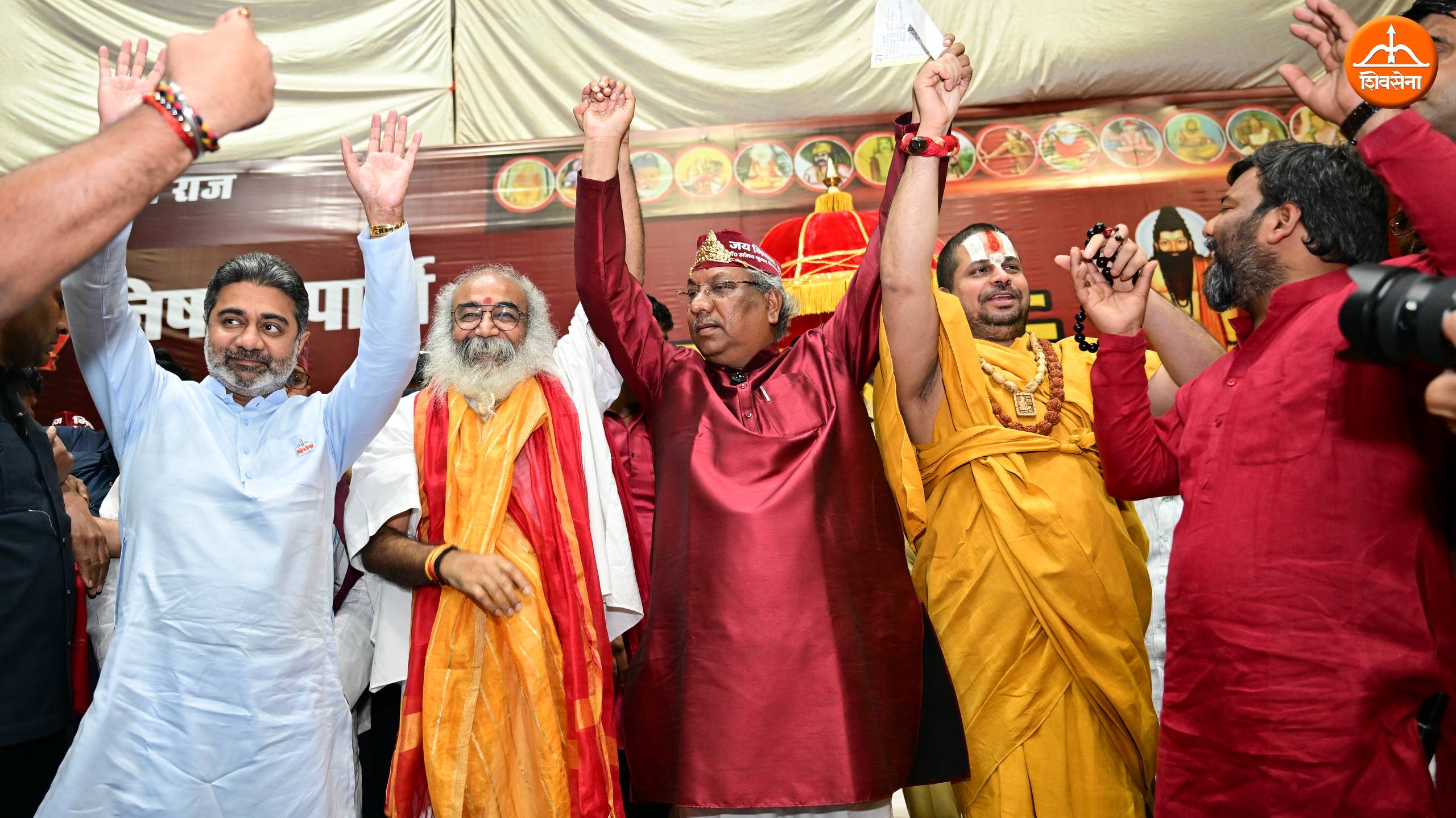 Dr. Abhishek Verma attends NISHAD party's NDA rally at Noida 5th April 2026.