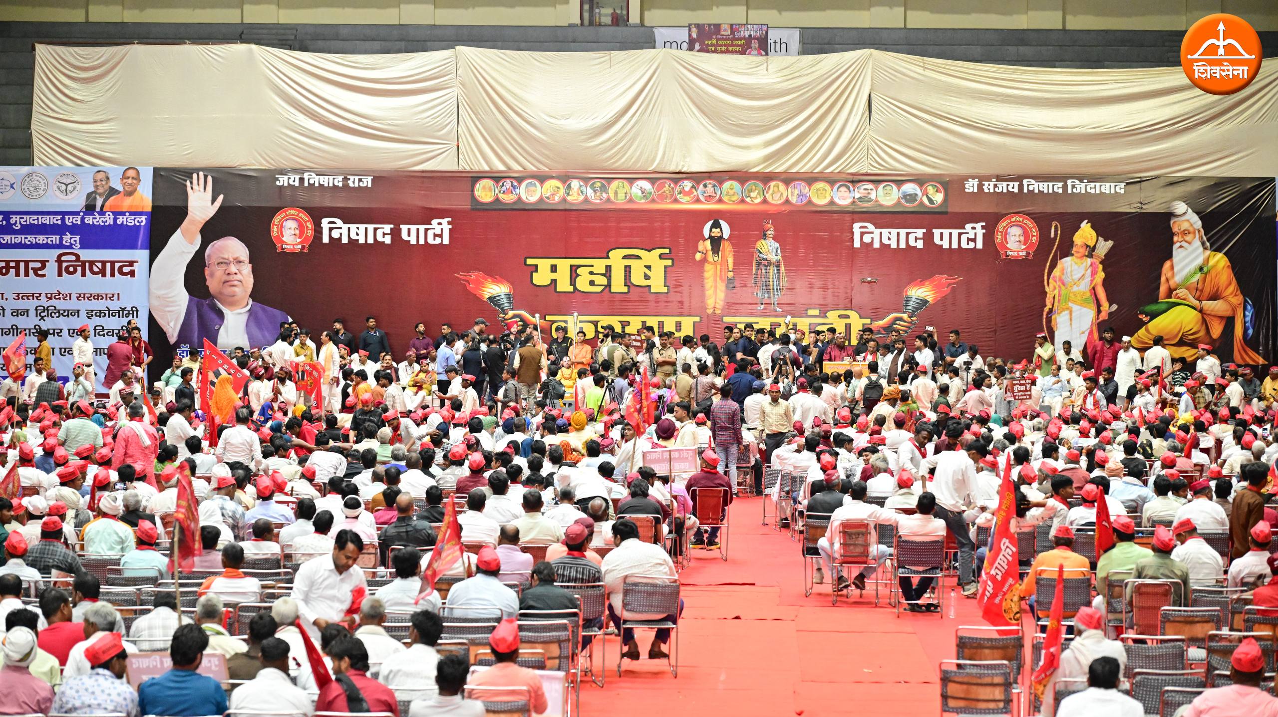Dr. Abhishek Verma attends NISHAD party's NDA rally at Noida 5th April 2026.