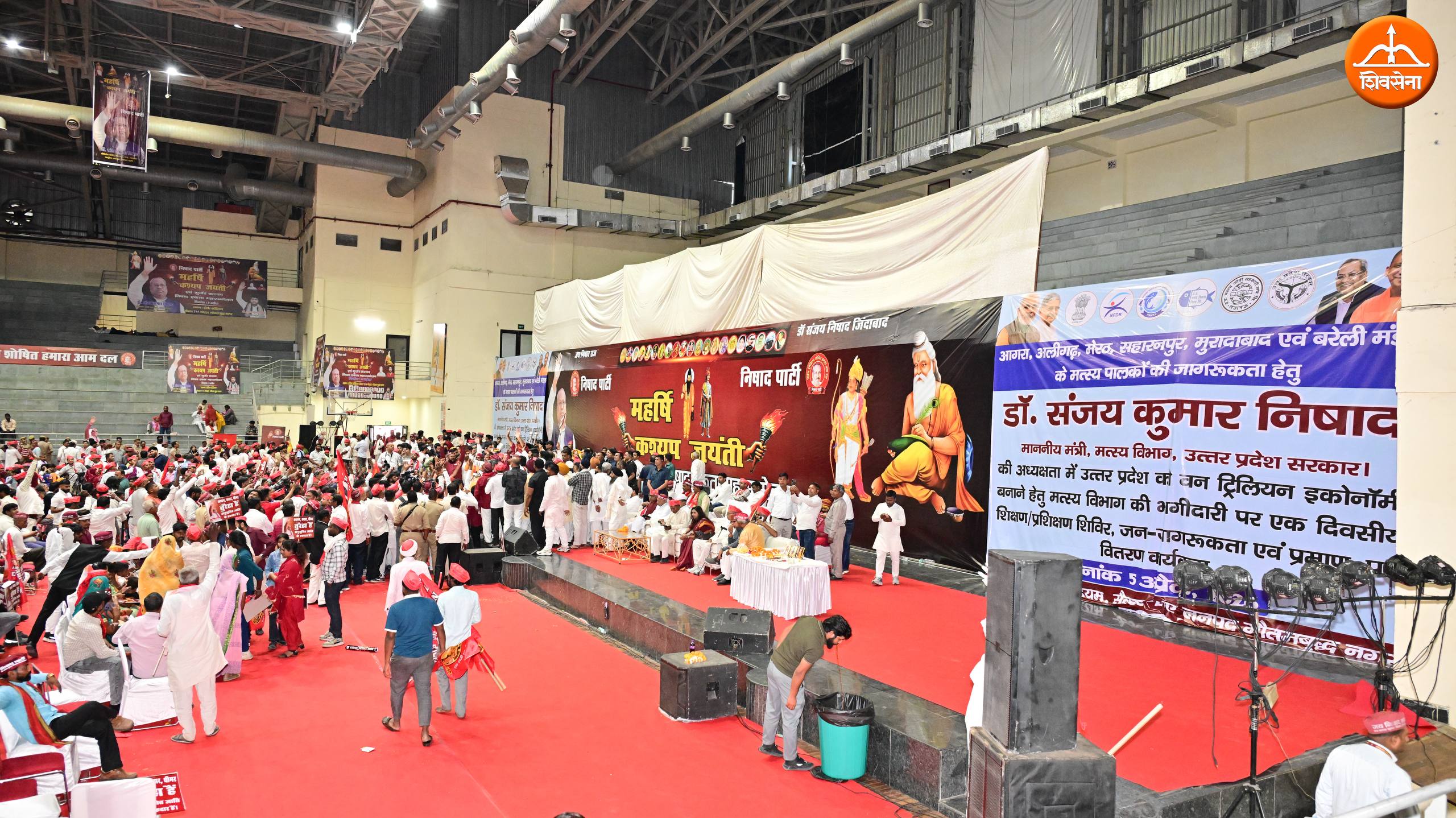 Dr. Abhishek Verma attends NISHAD party's NDA rally at Noida 5th April 2026.