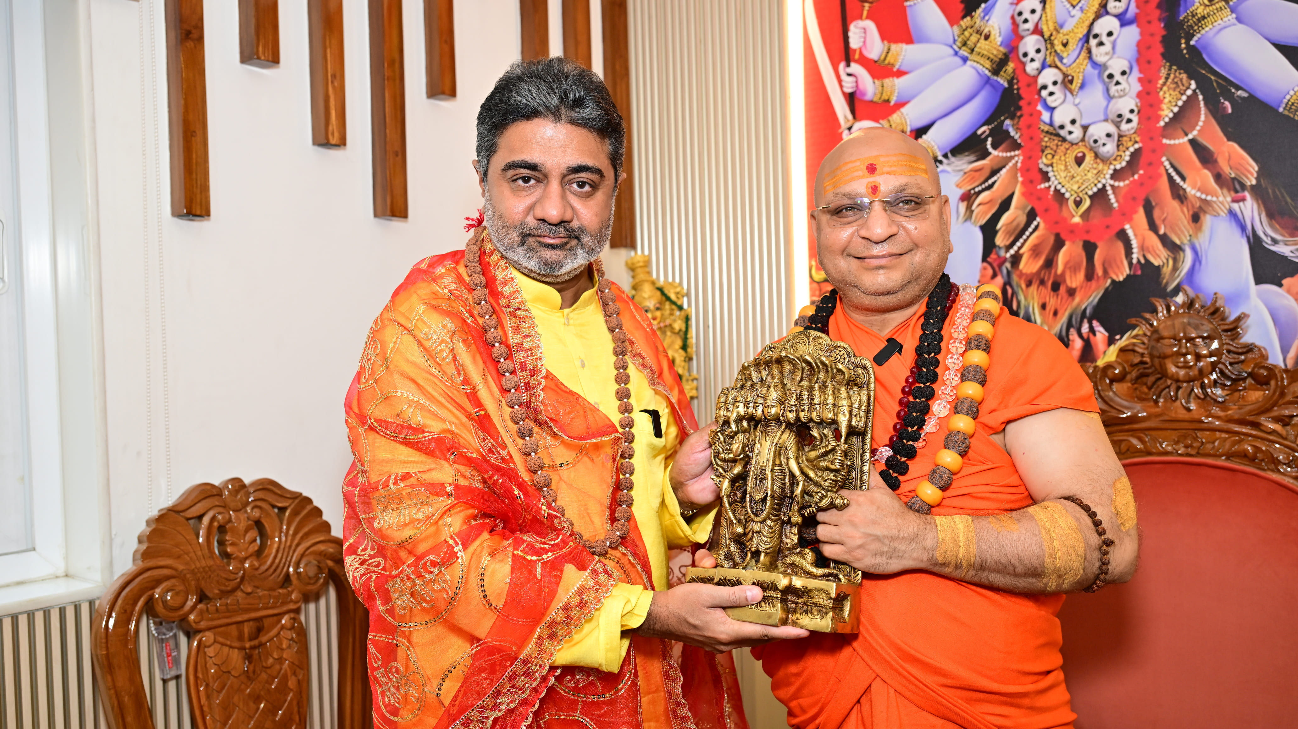 Dr. Abhishek Verma Performs Rudrabhishek with Swami Balakanand Maharaj Ji