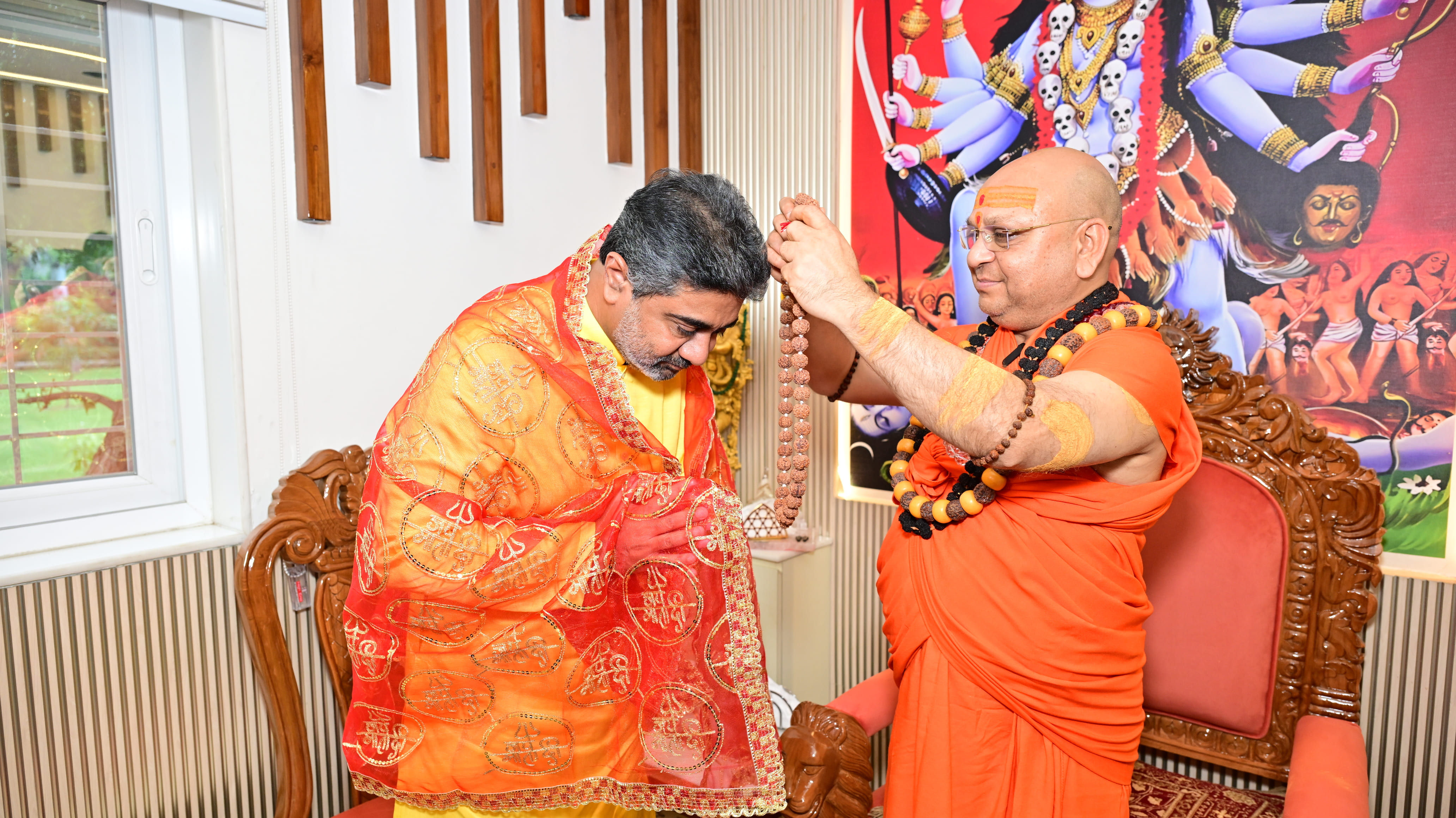 Dr. Abhishek Verma Performs Rudrabhishek with Swami Balakanand Maharaj Ji