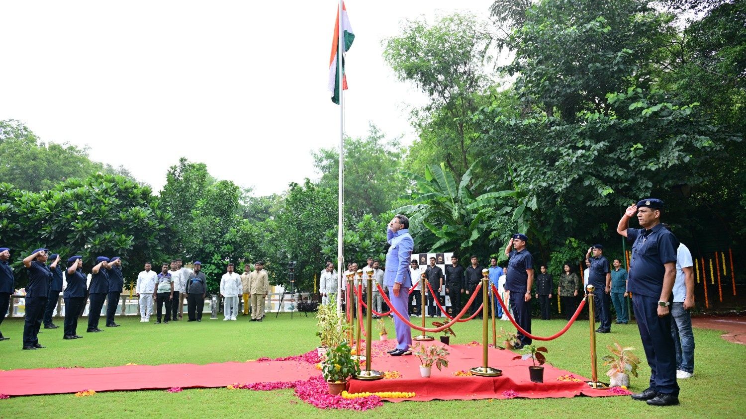FLAG UNFURLING AT THE VERMA FAMILY RESIDENCE LED BY DR.ABHISHEK VERMA: AUG 15, 2025