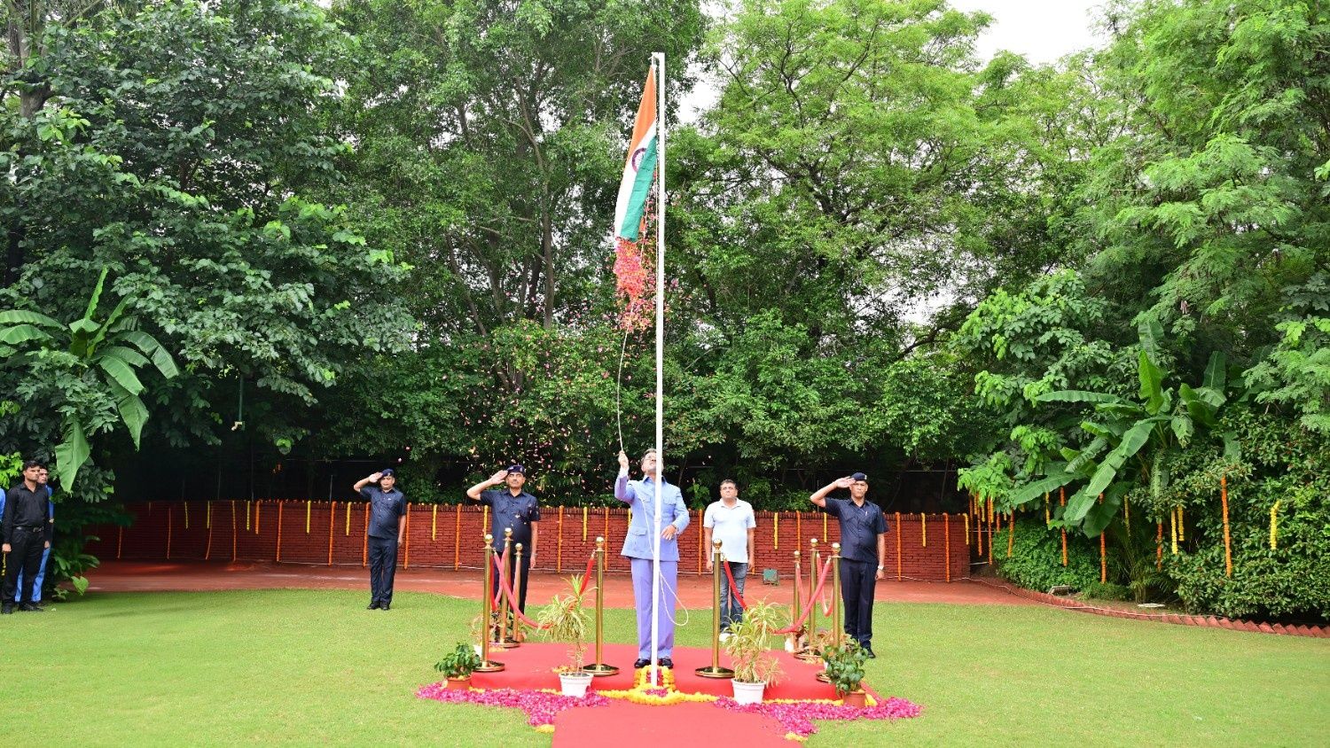 FLAG UNFURLING AT THE VERMA FAMILY RESIDENCE LED BY DR.ABHISHEK VERMA: AUG 15, 2025