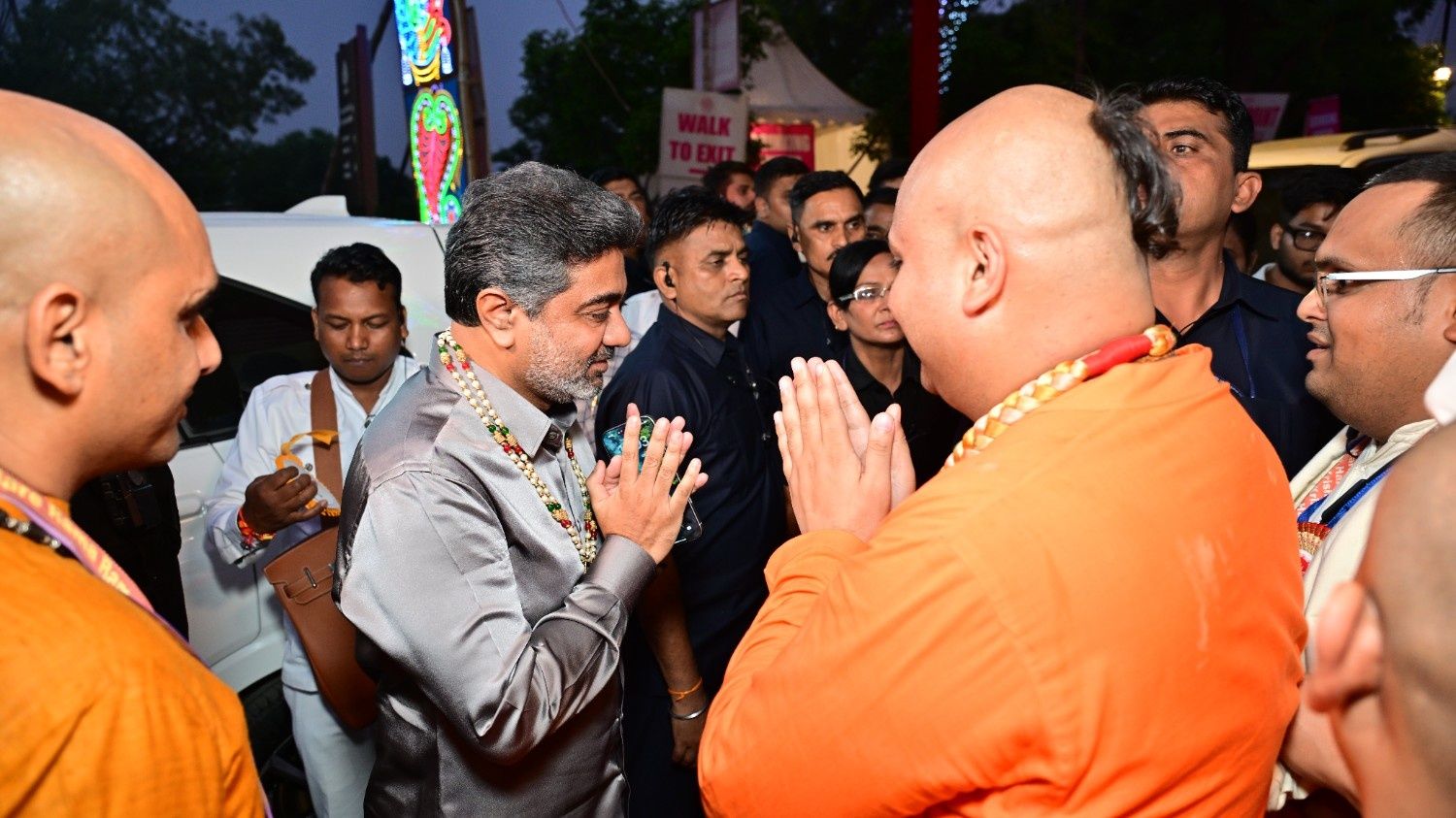 Dr. Abhishek Verma at ISKCON Temple for Janmasthami celebrations ~ Aug 16, 2025