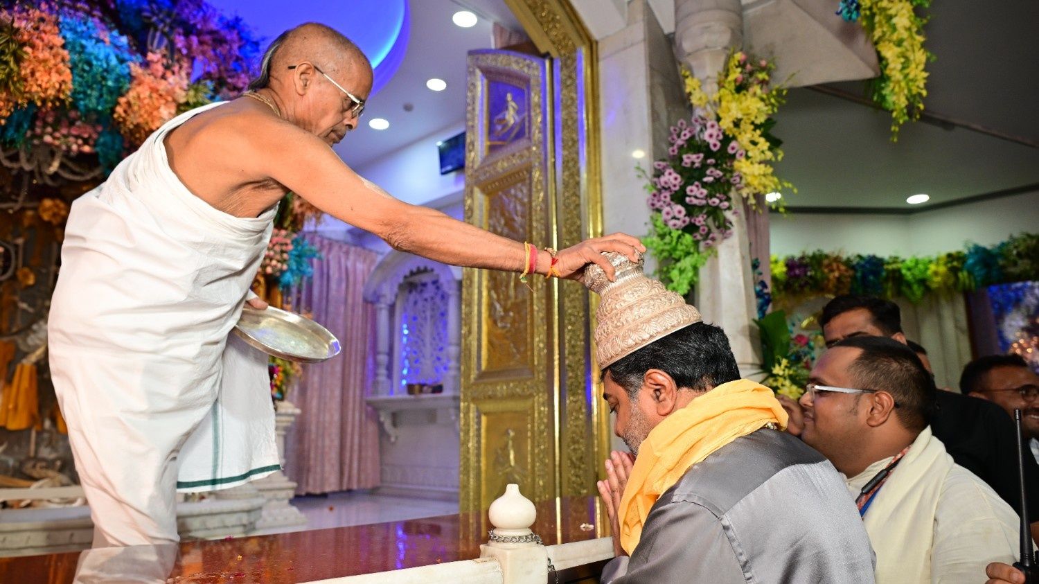 Dr. Abhishek Verma at ISKCON Temple for Janmasthami celebrations ~ Aug 16, 2025