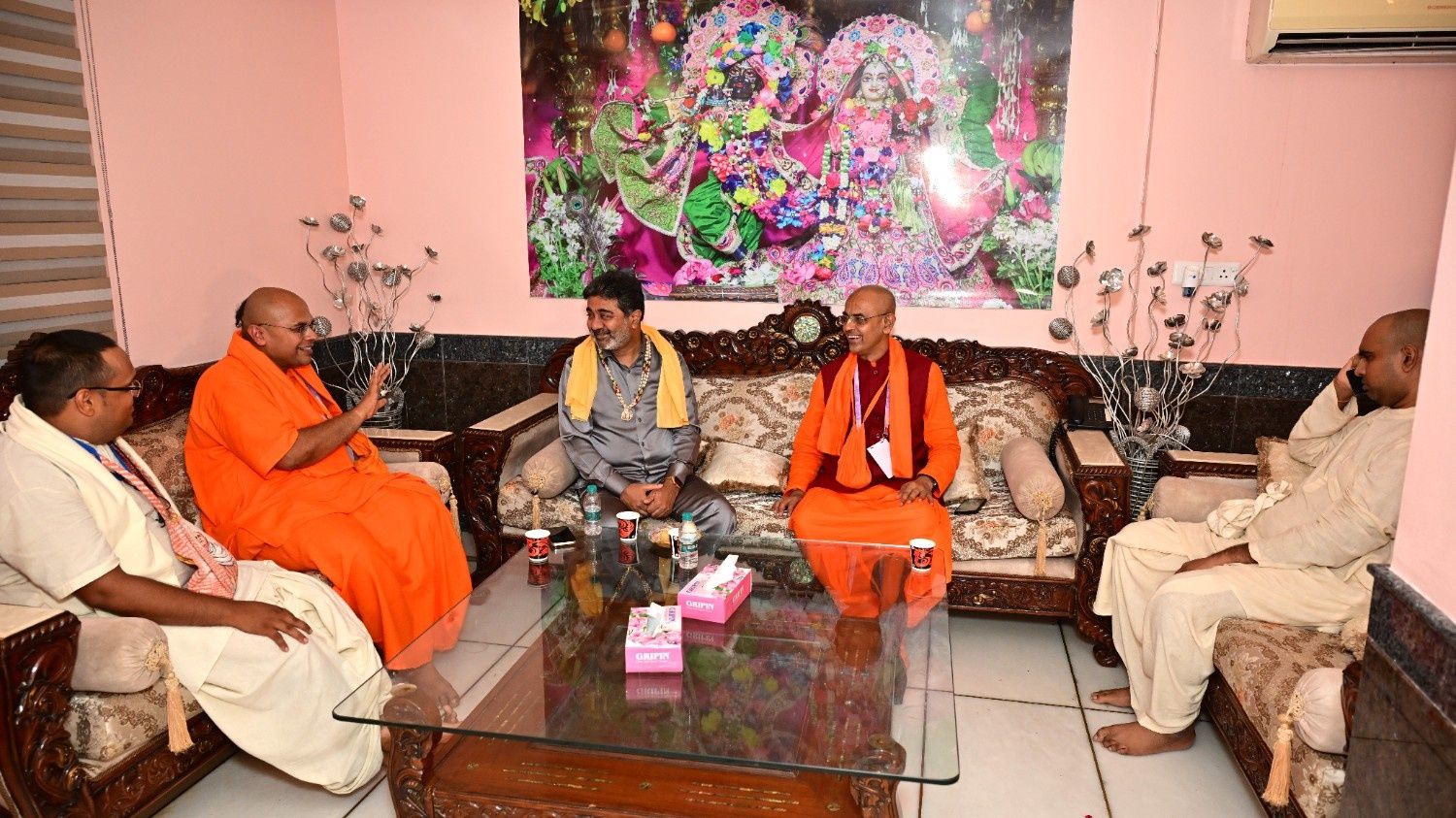 Dr. Abhishek Verma at ISKCON Temple for Janmasthami celebrations ~ Aug 16, 2025