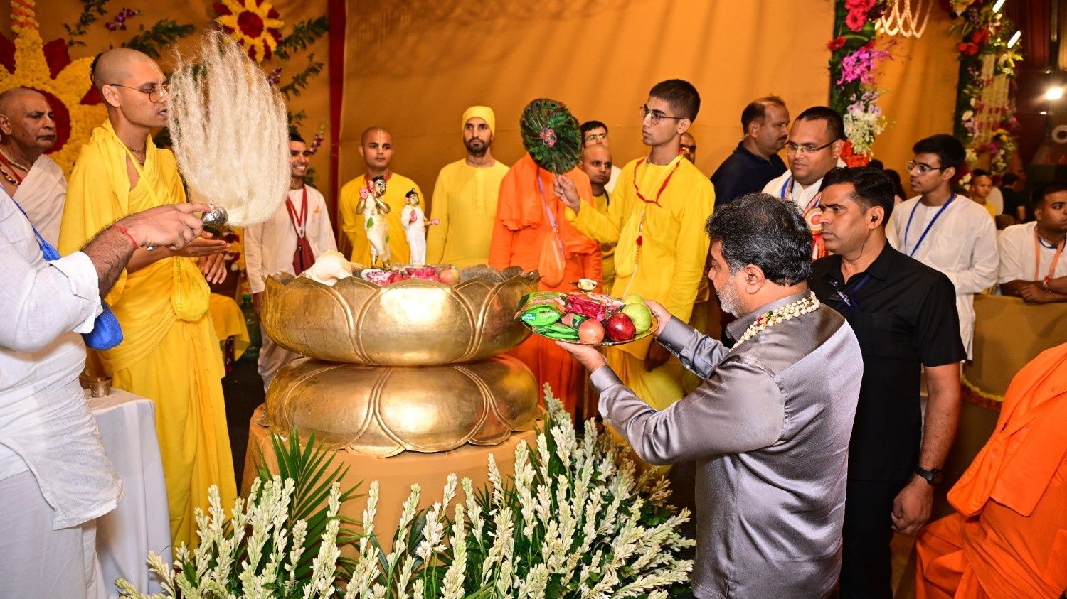 Dr. Abhishek Verma at ISKCON Temple for Janmasthami celebrations ~ Aug 16, 2025