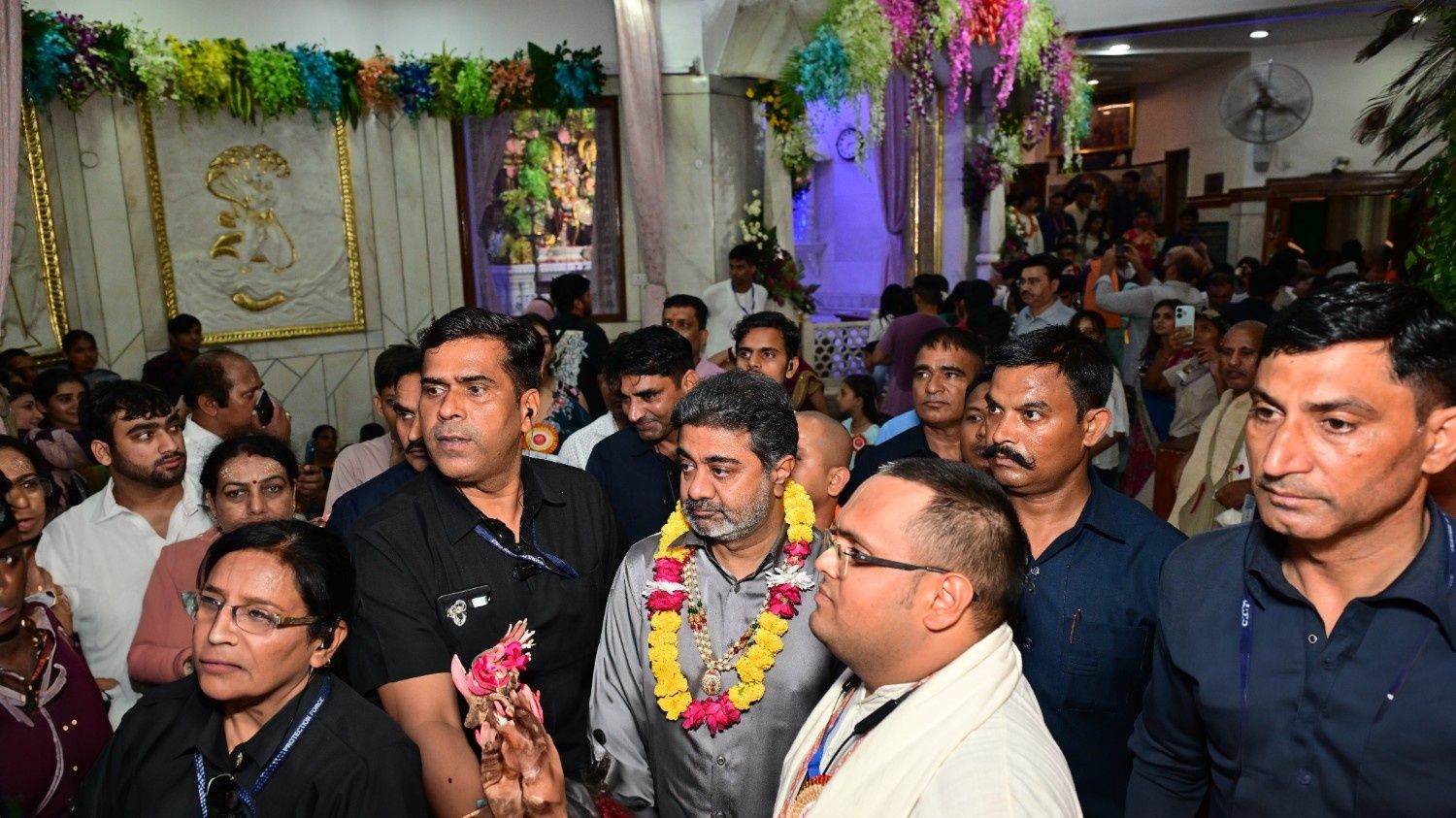 Dr. Abhishek Verma at ISKCON Temple for Janmasthami celebrations ~ Aug 16, 2025