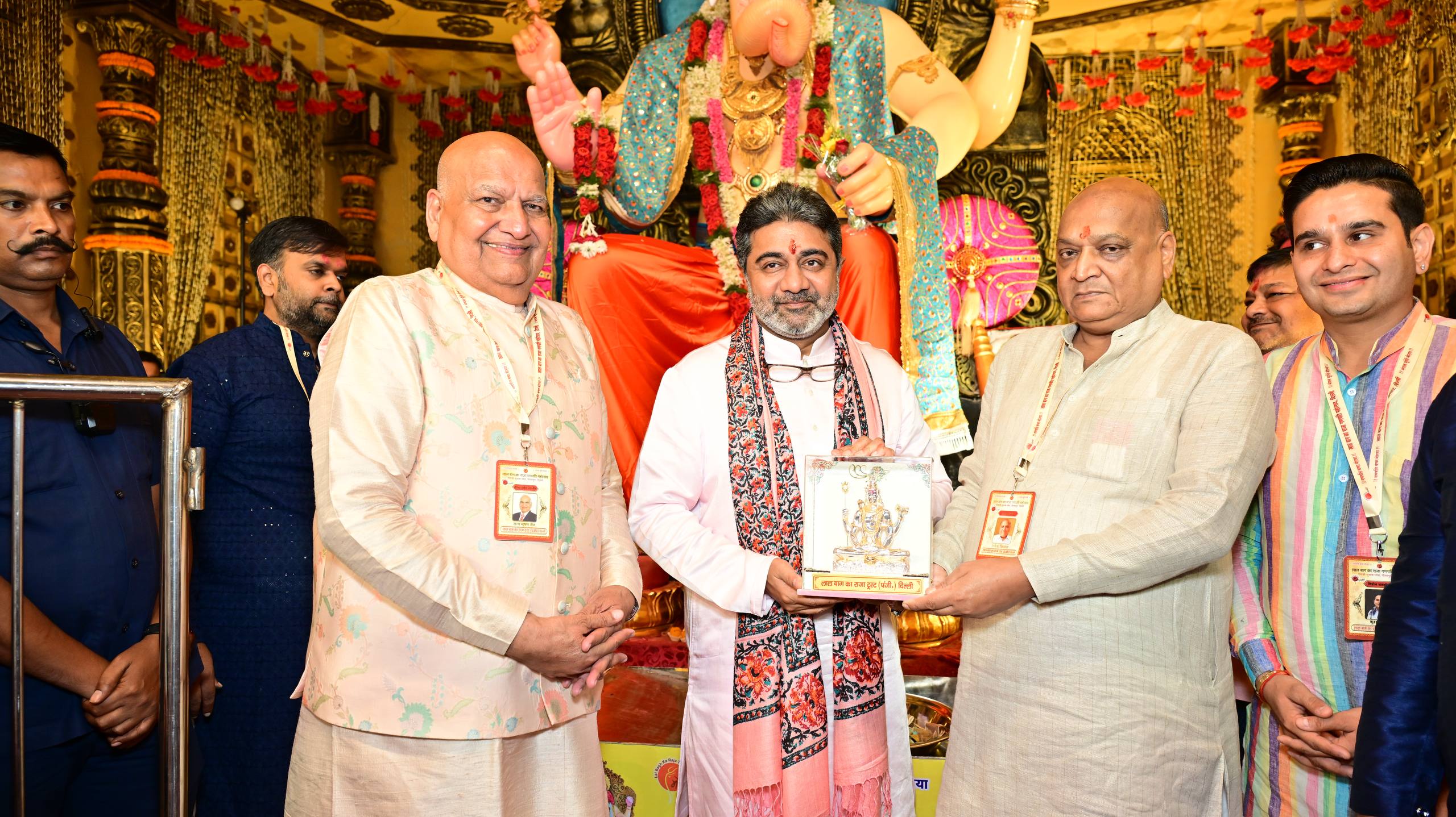 ShivSena’s Dr.Abhishek Verma Offers Prayers at Ganapati Puja by Lal Bagh Ka Raja Trust, Delhi ~ 2 Sept 2025