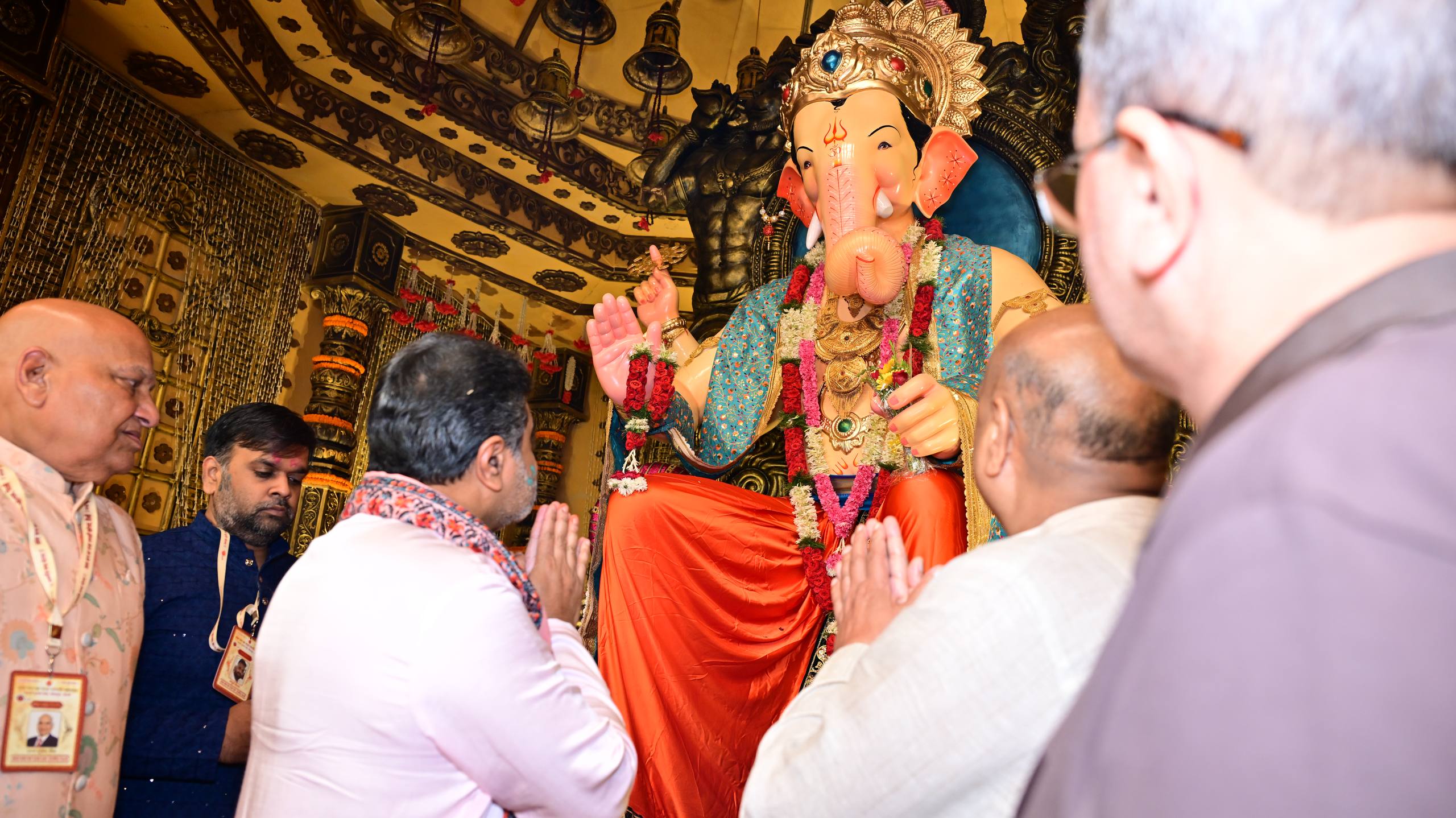 ShivSena’s Dr.Abhishek Verma Offers Prayers at Ganapati Puja by Lal Bagh Ka Raja Trust, Delhi ~ 2 Sept 2025